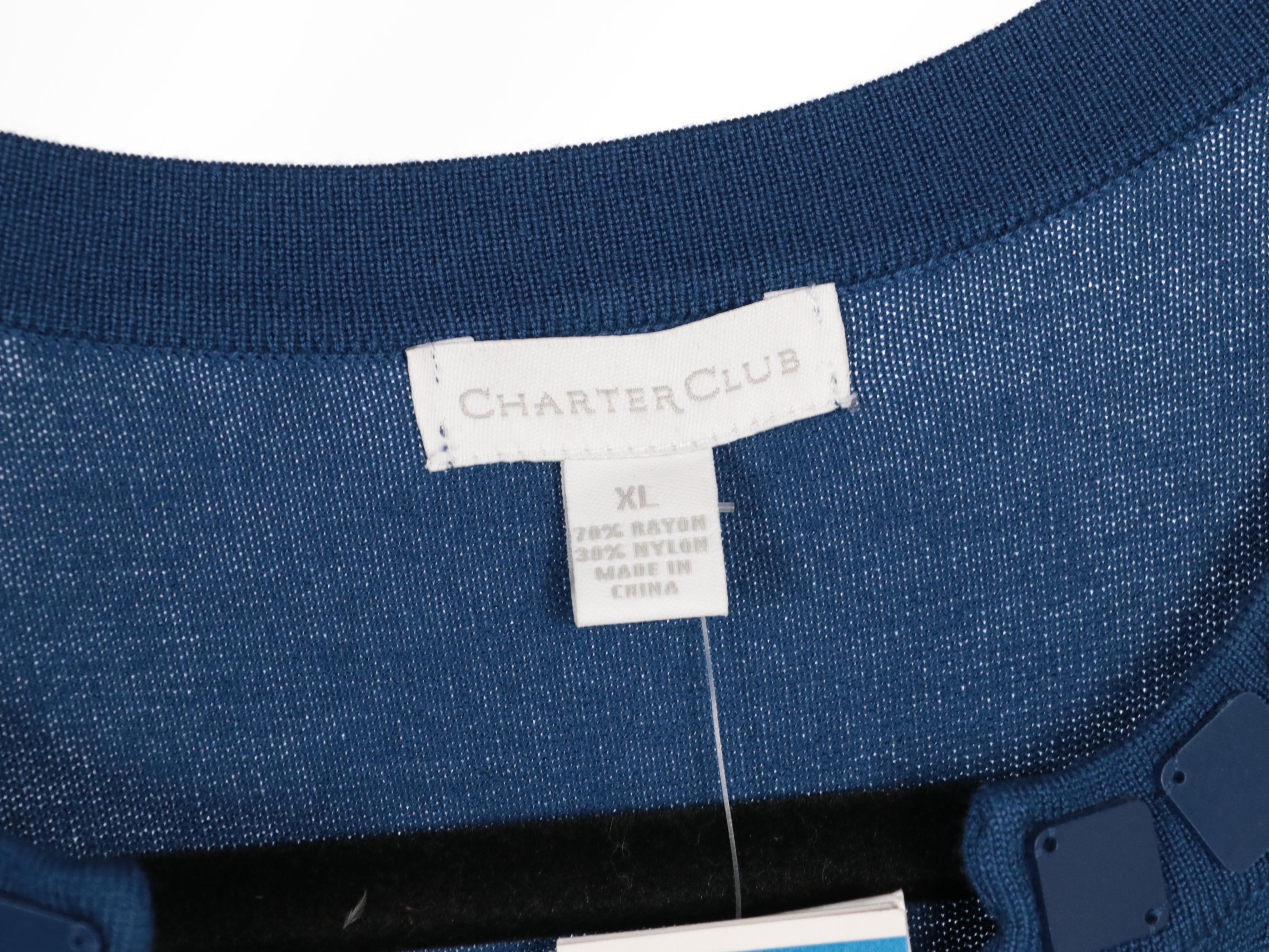 Tory Burch, Charter Club, & More Embellished Long Sleeve Tops, Sweater & Blouse