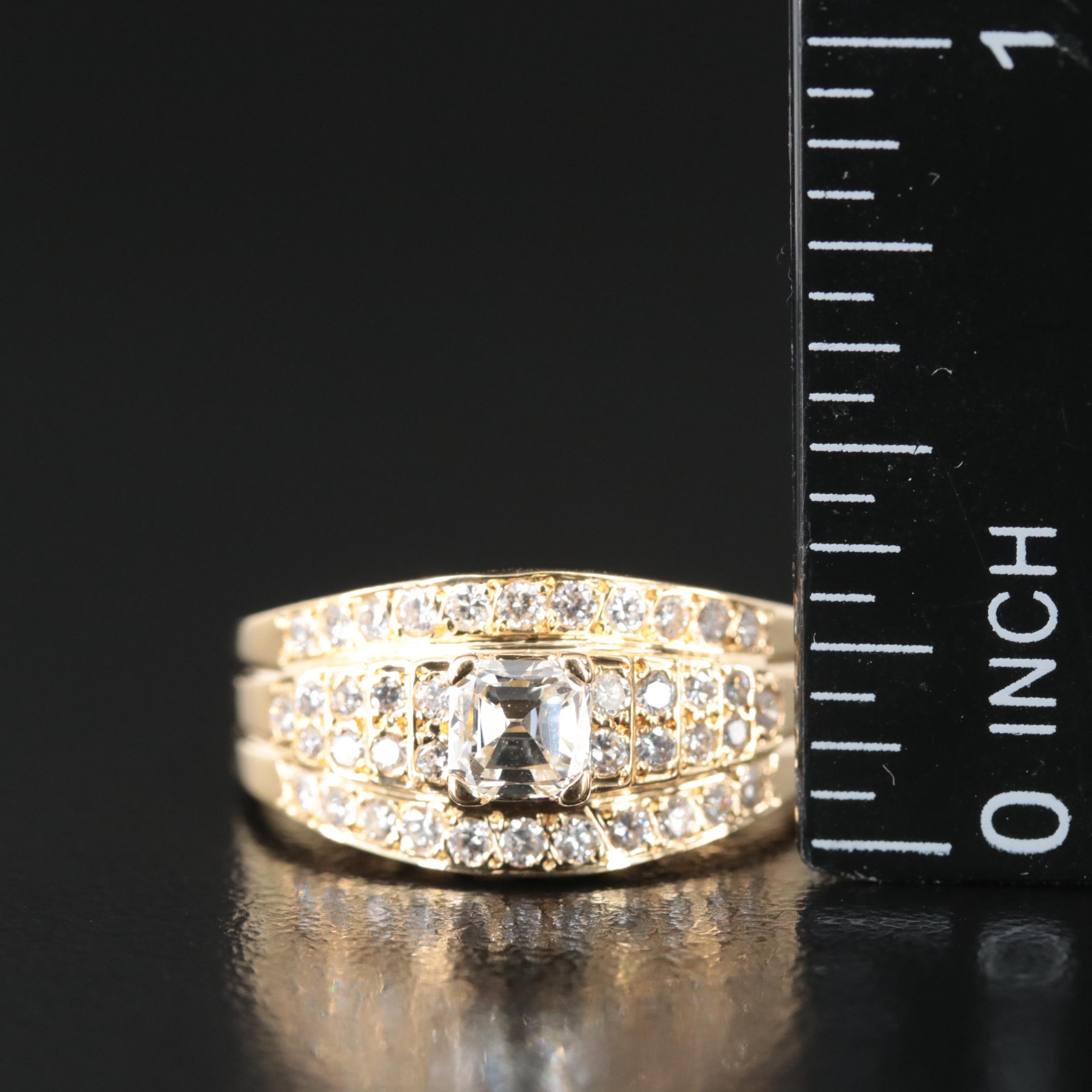 18K 0.95 CTW Diamond Ring