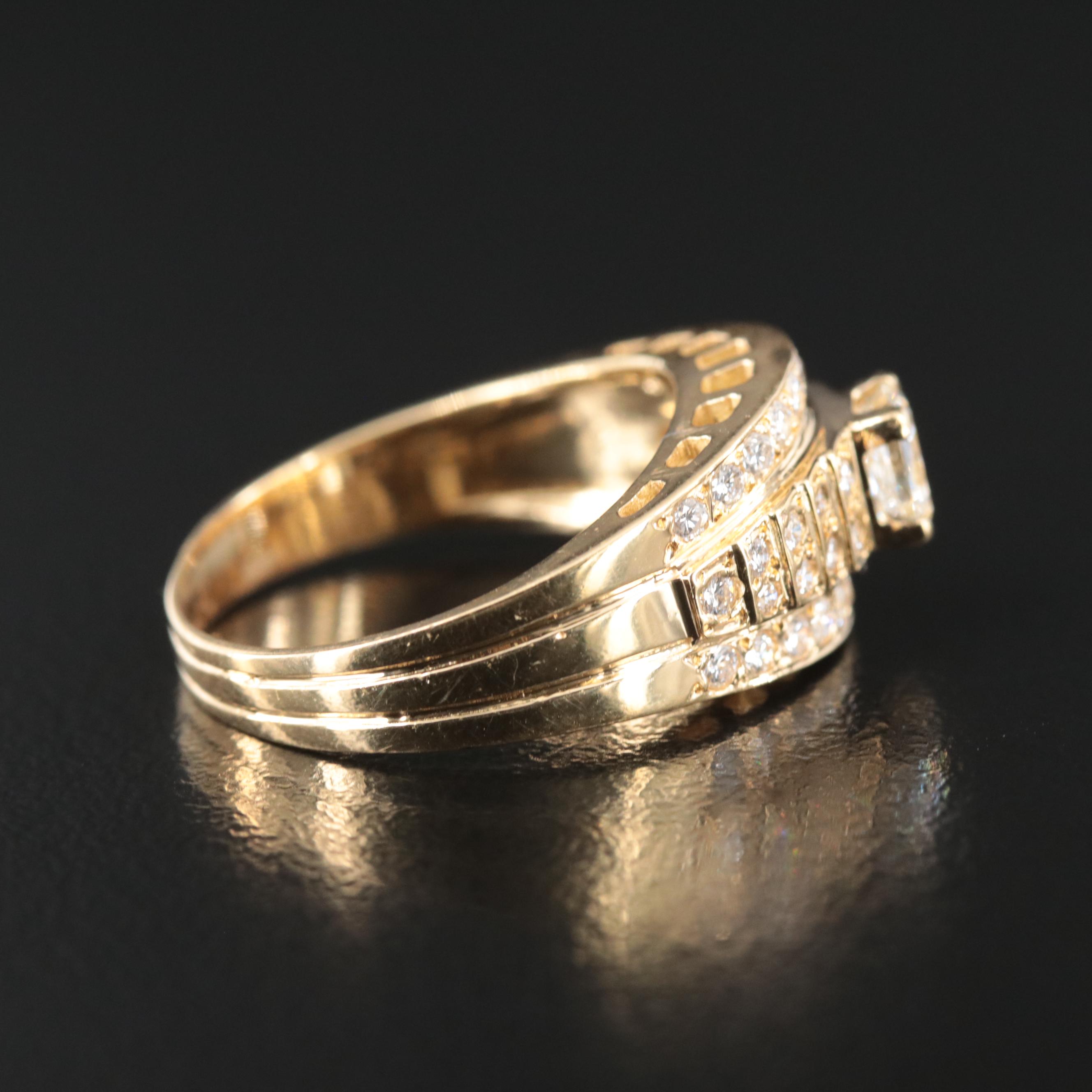 18K 0.95 CTW Diamond Ring