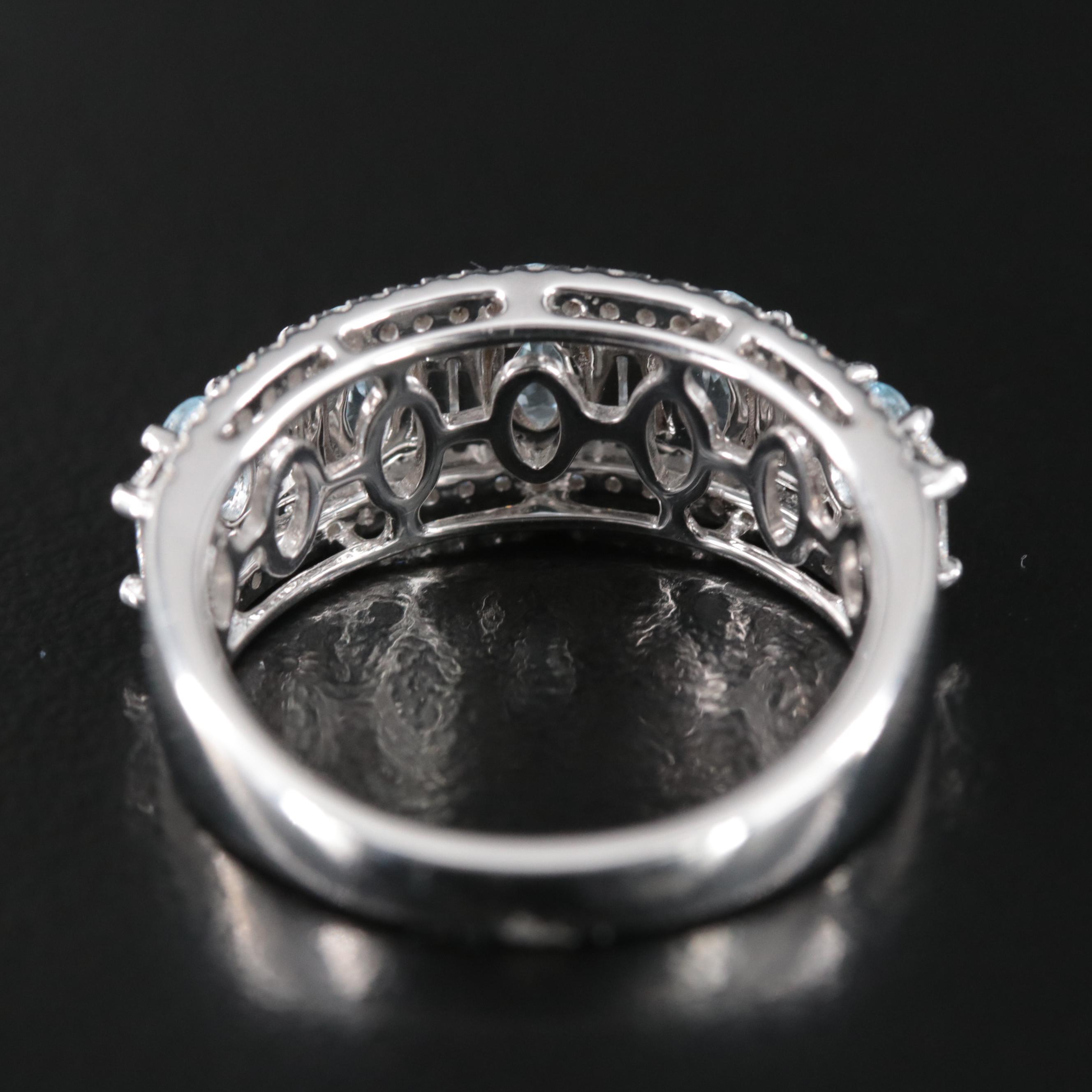 EFFY 14K Aquamarine and Diamond Ring