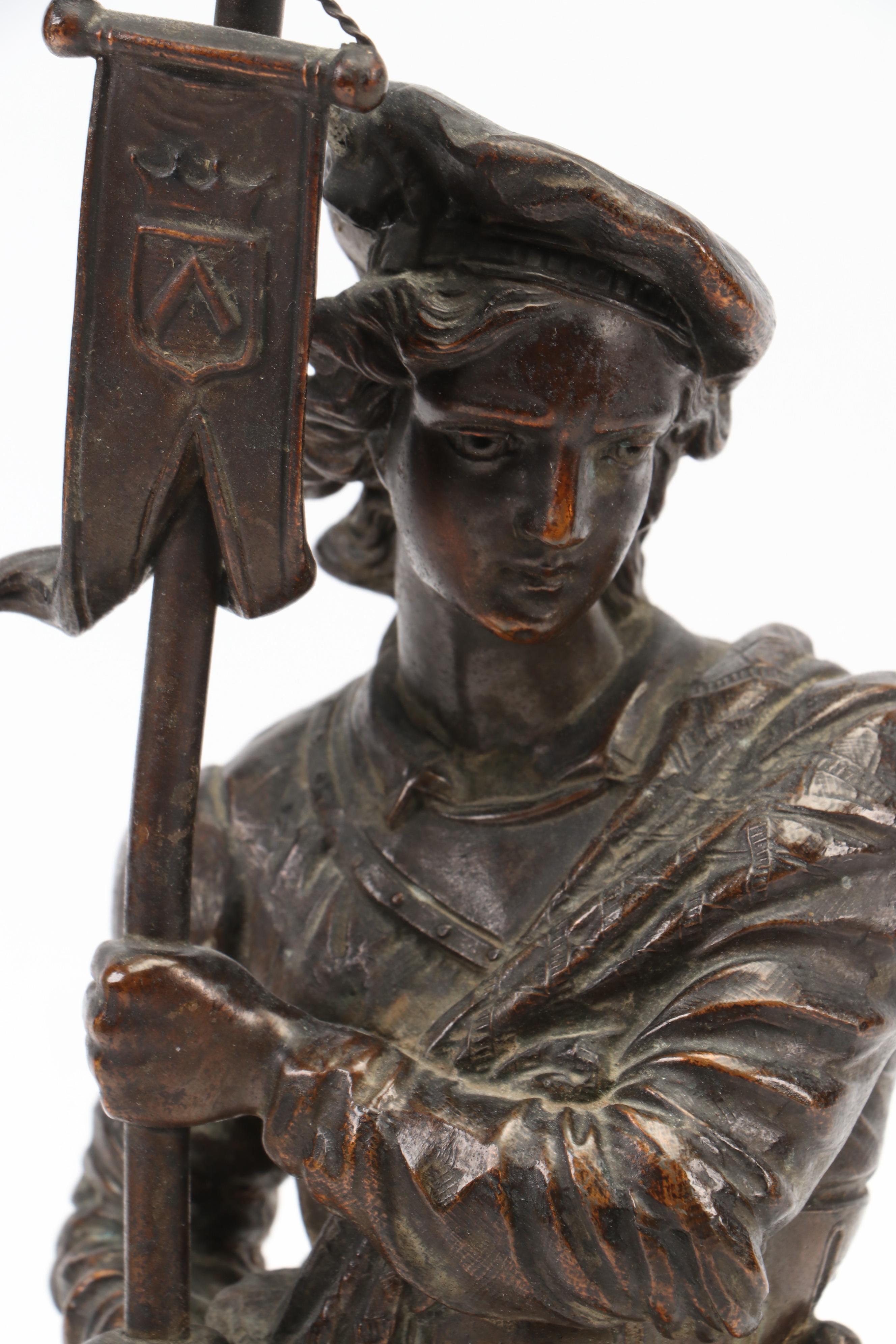 Cast Spelter Renaissance Revival Standard Bearer Figure