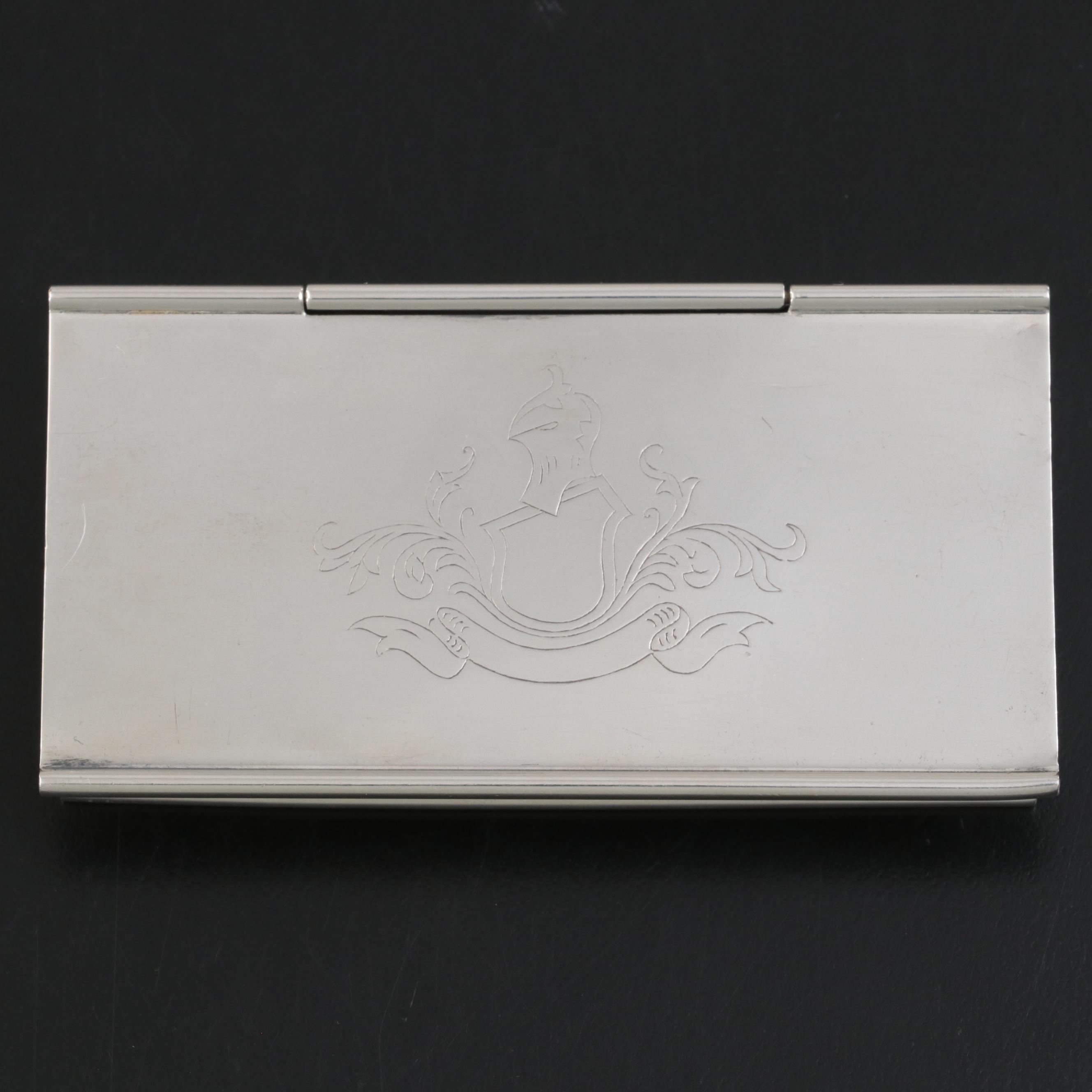 Napier Co. Sterling Silver Stamp Box