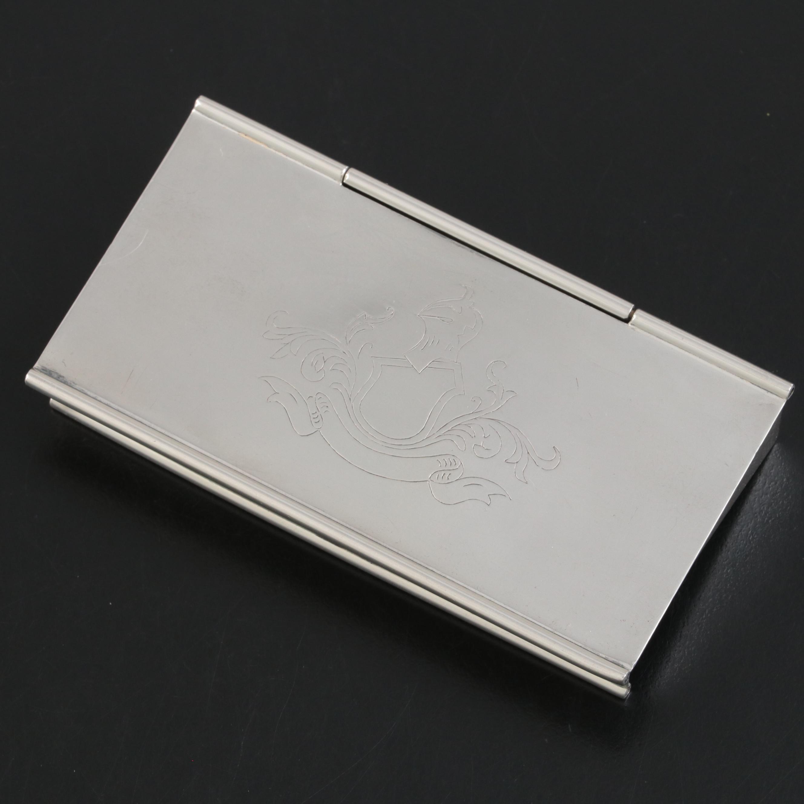 Napier Co. Sterling Silver Stamp Box