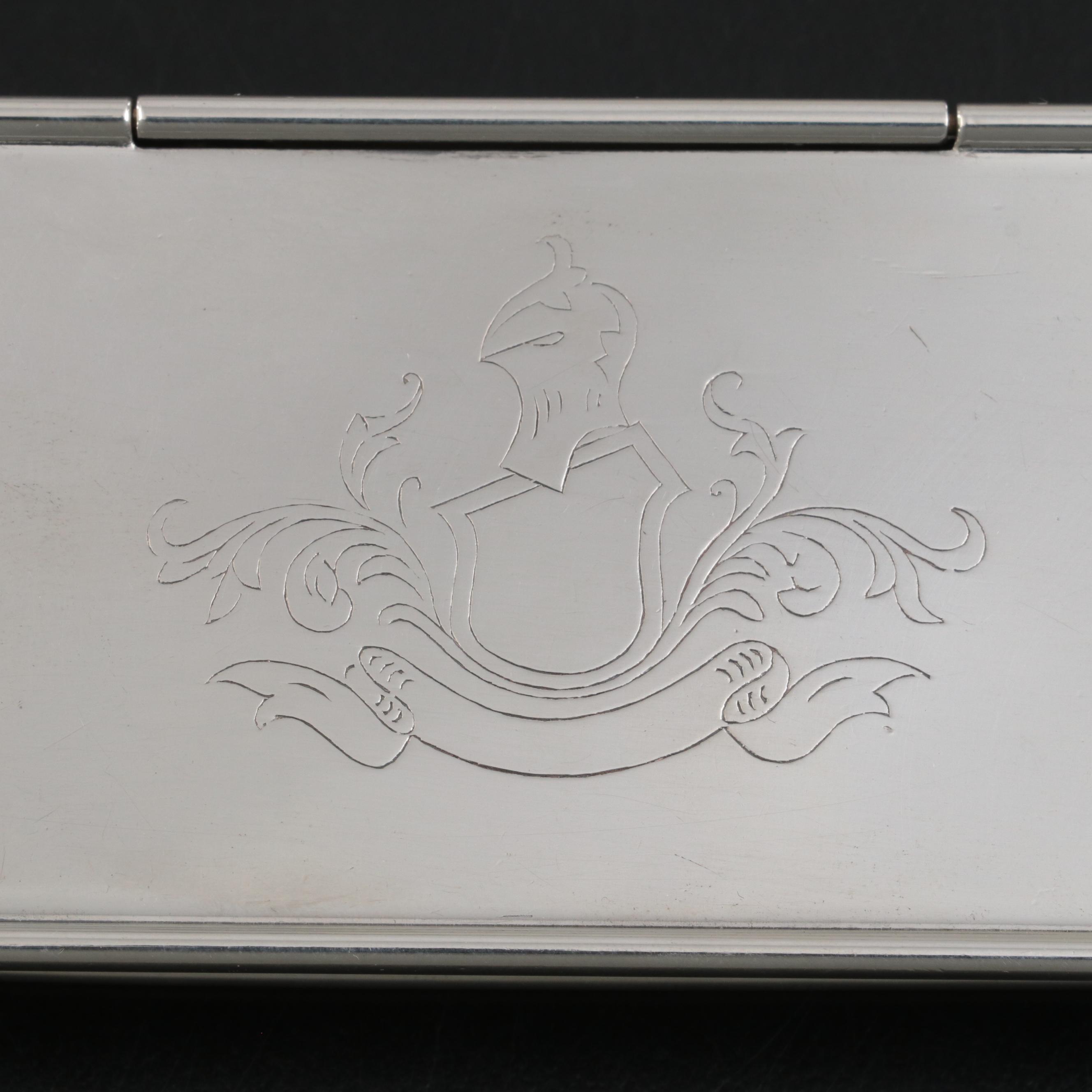 Napier Co. Sterling Silver Stamp Box