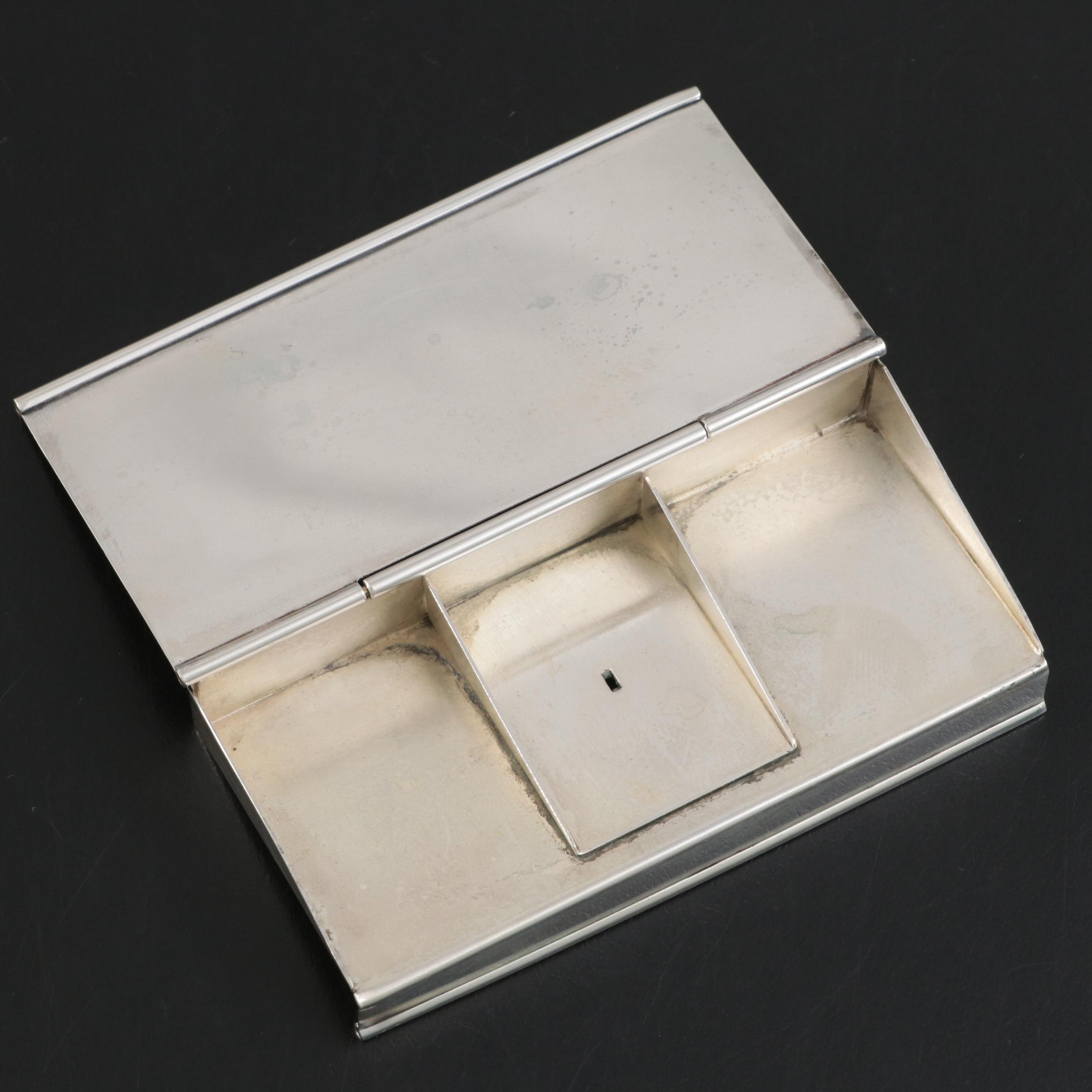 Napier Co. Sterling Silver Stamp Box