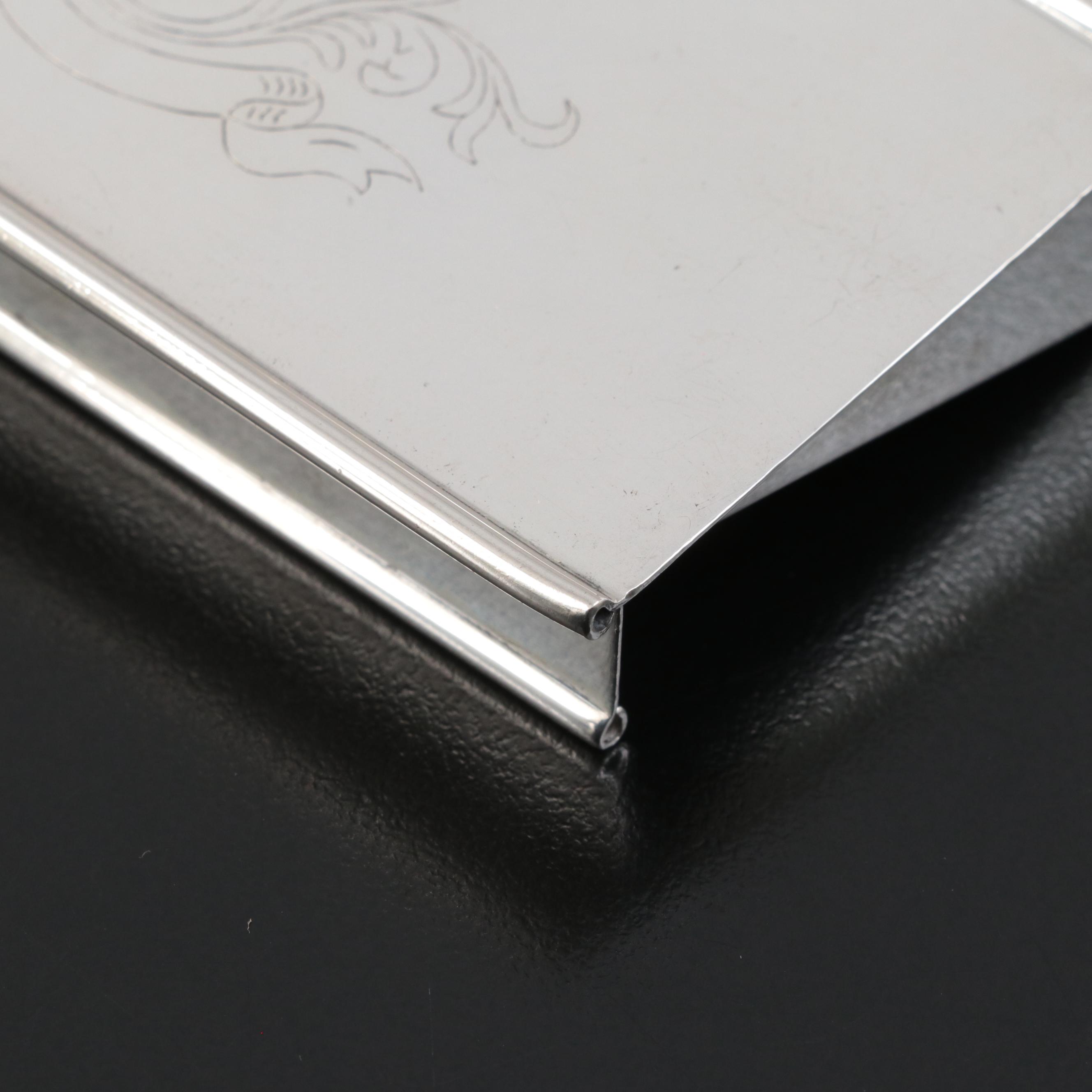 Napier Co. Sterling Silver Stamp Box