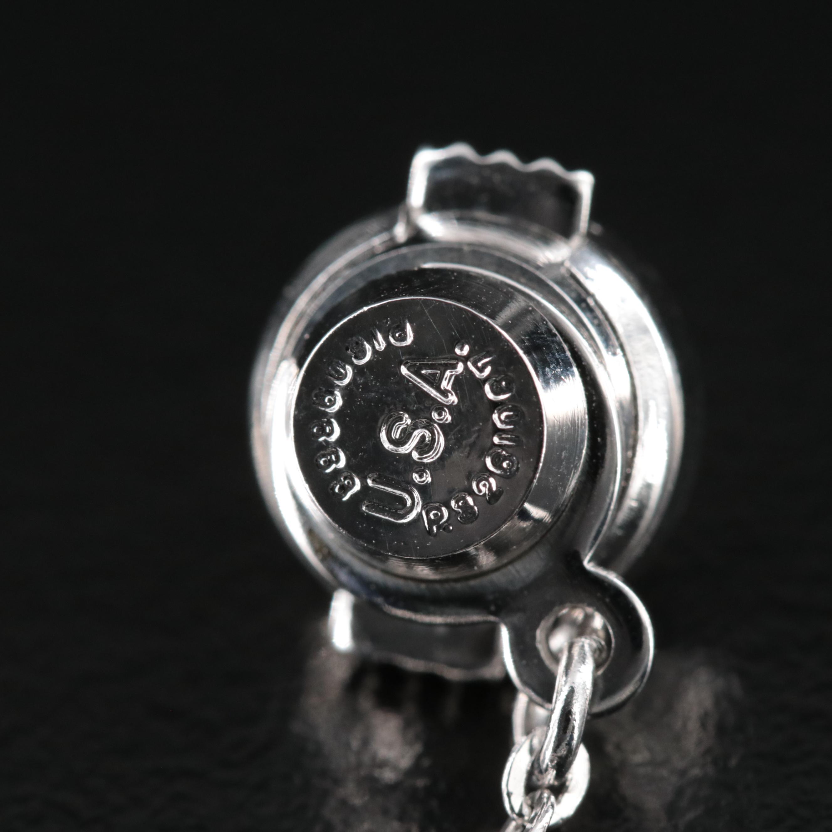 18K Turquoise Cameo Tie Tack