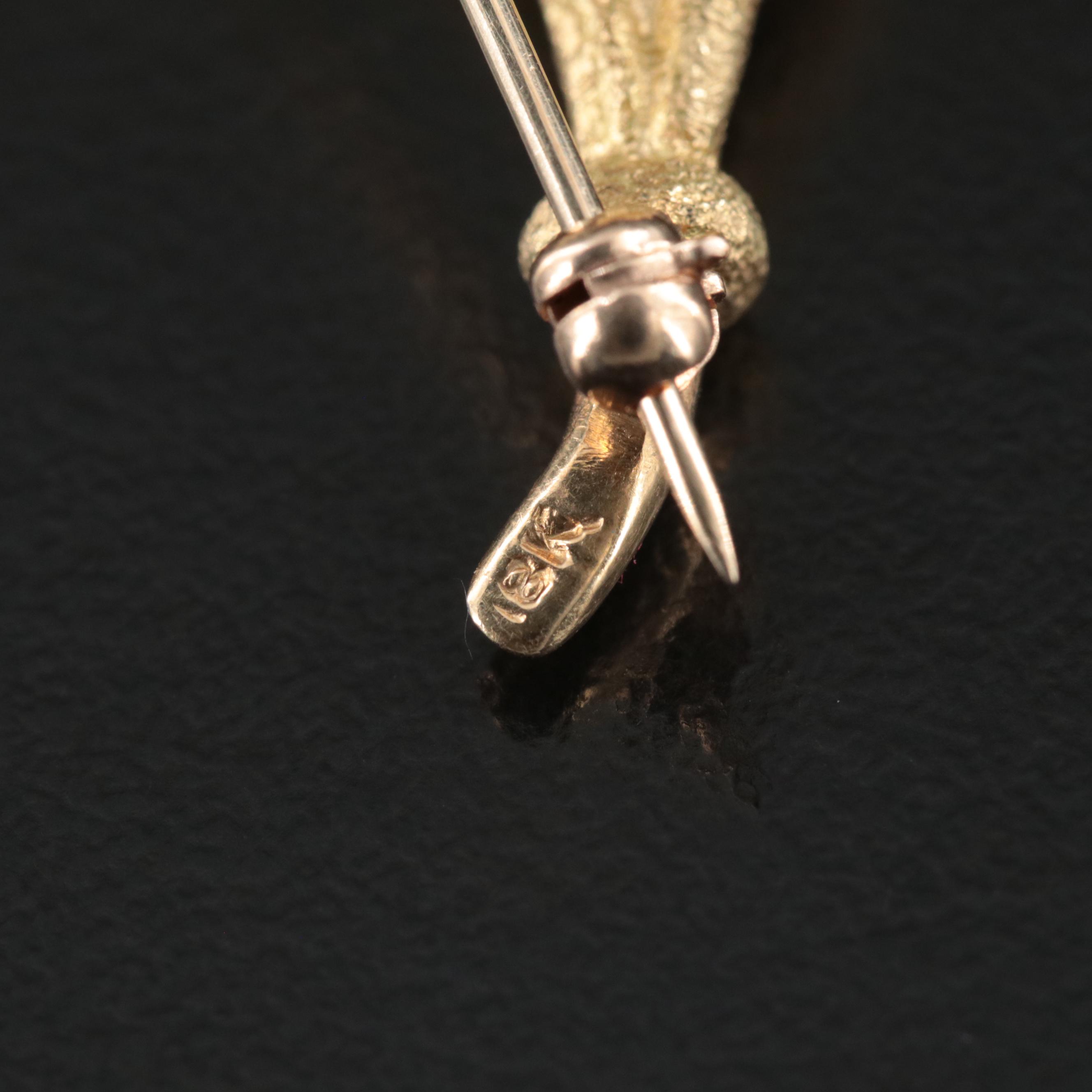 Platinum and 18K Mother-of-Pearl and Seed Pearl Brooch