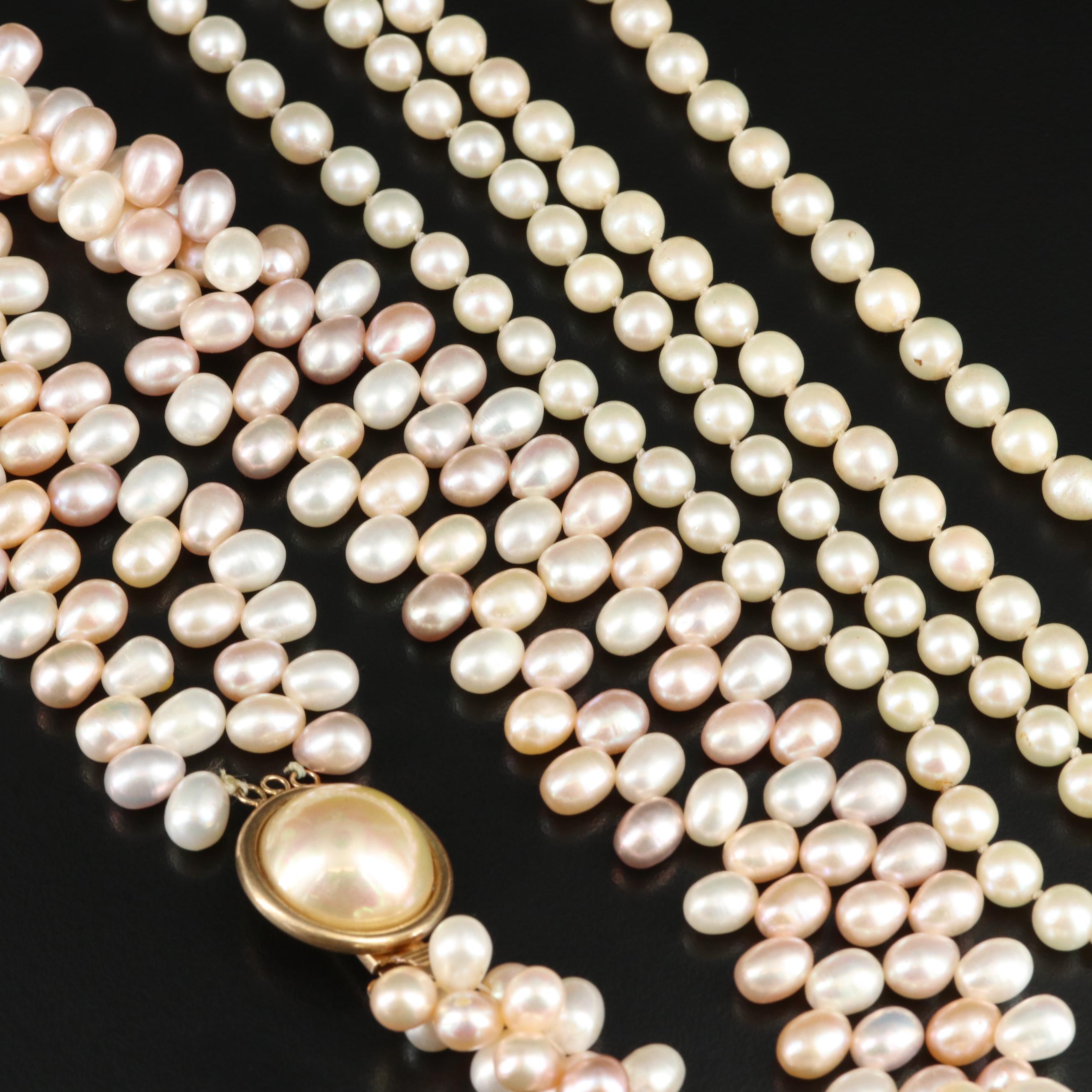 Pearl and Amethyst Necklace Collection