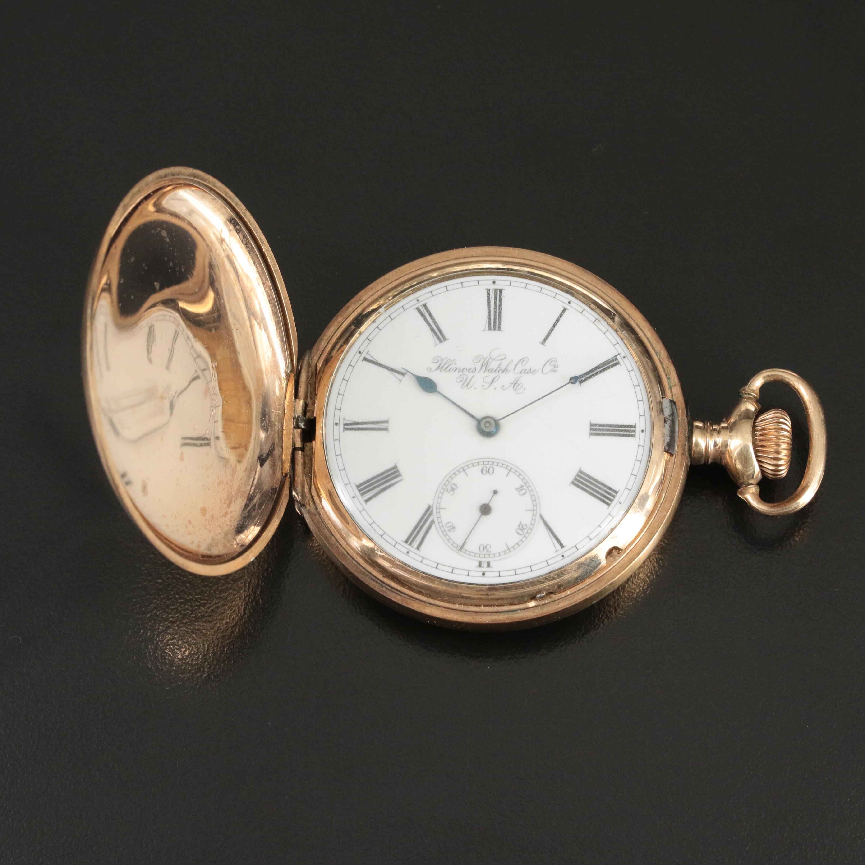 Illinois Watch Case Company Hunting Case Pocket Watch