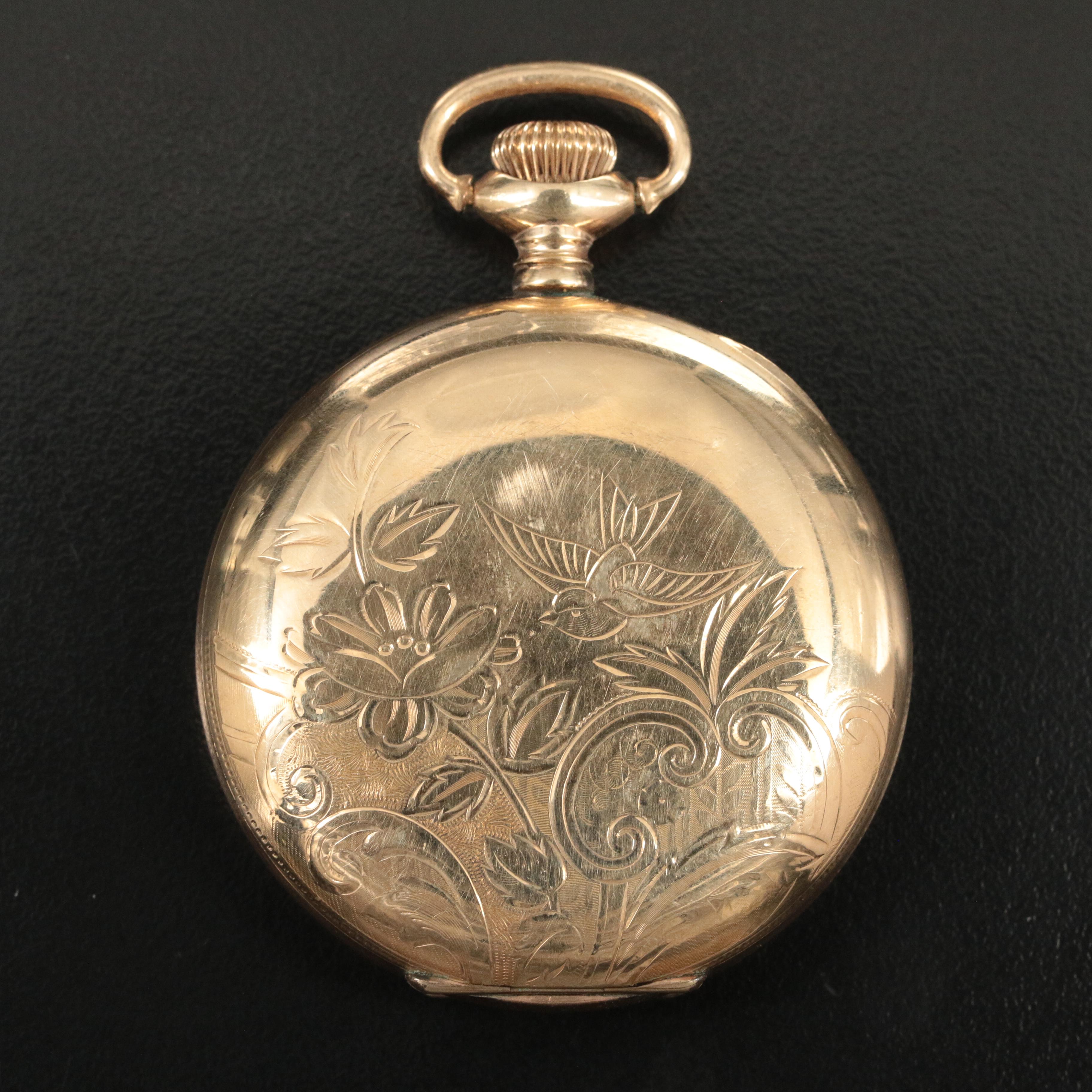 Illinois Watch Case Company Hunting Case Pocket Watch