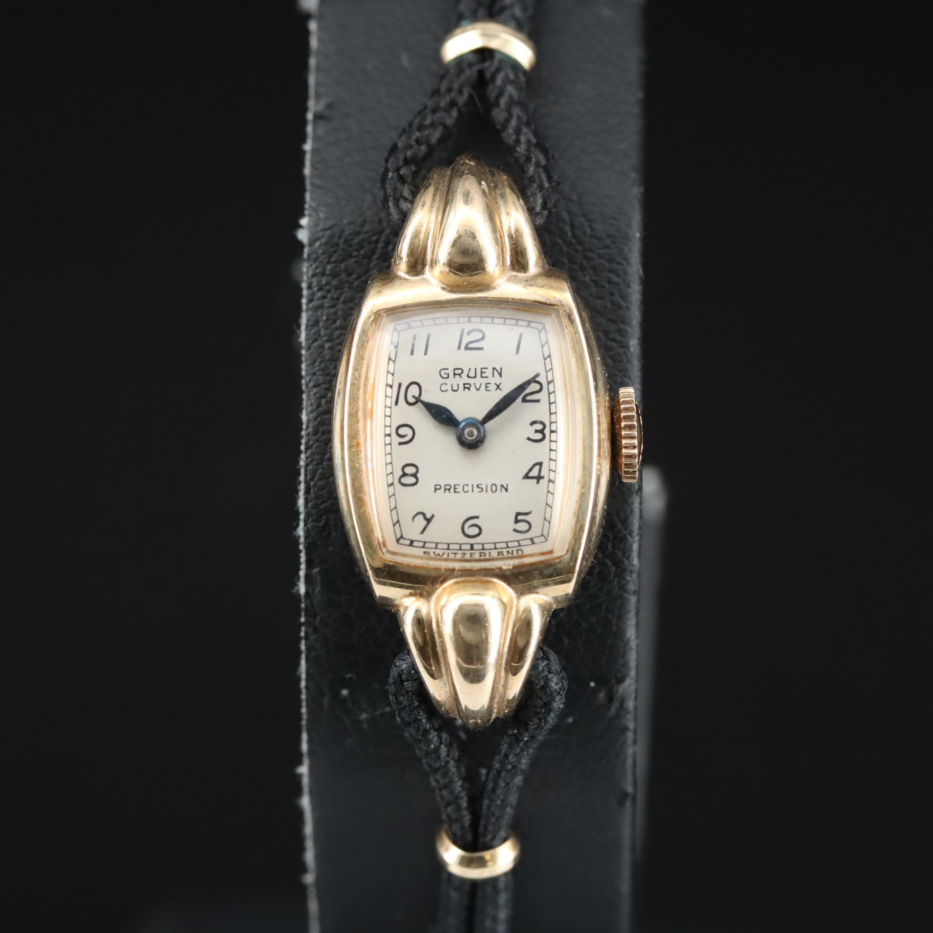 Gruen Gold-Filled Curvex Precision Watch