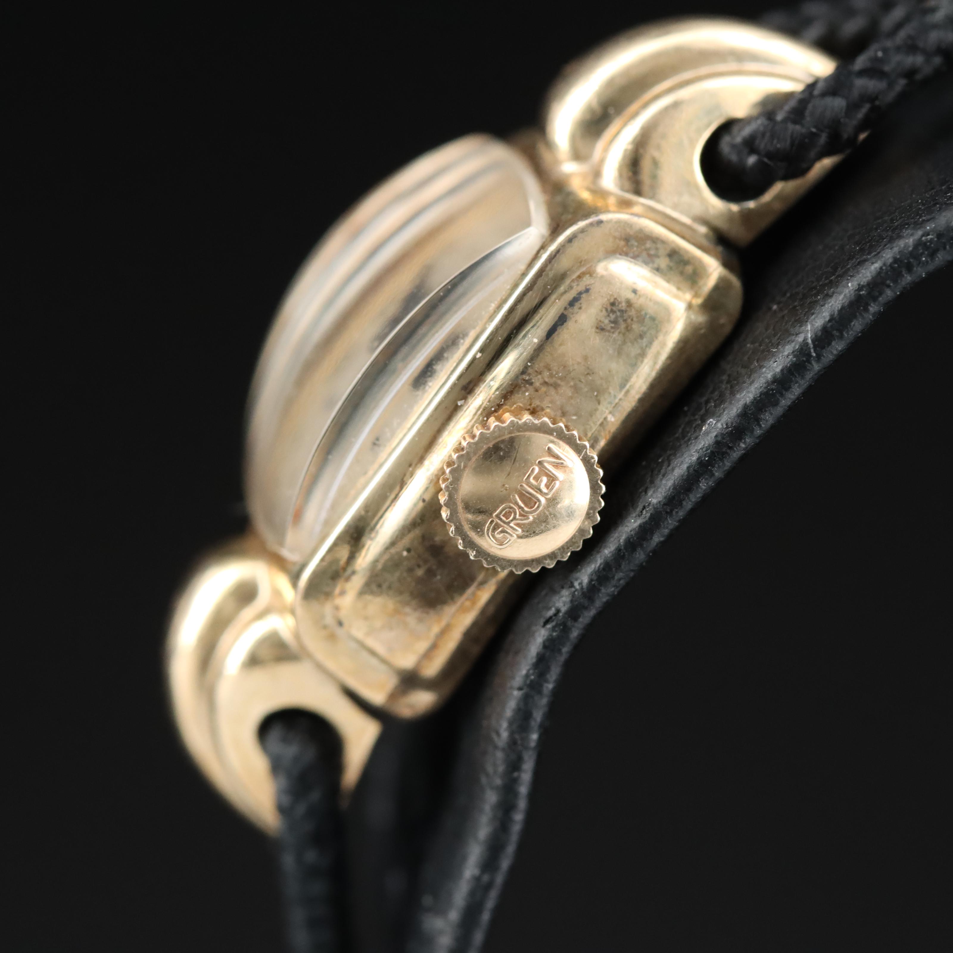 Gruen Gold-Filled Curvex Precision Watch