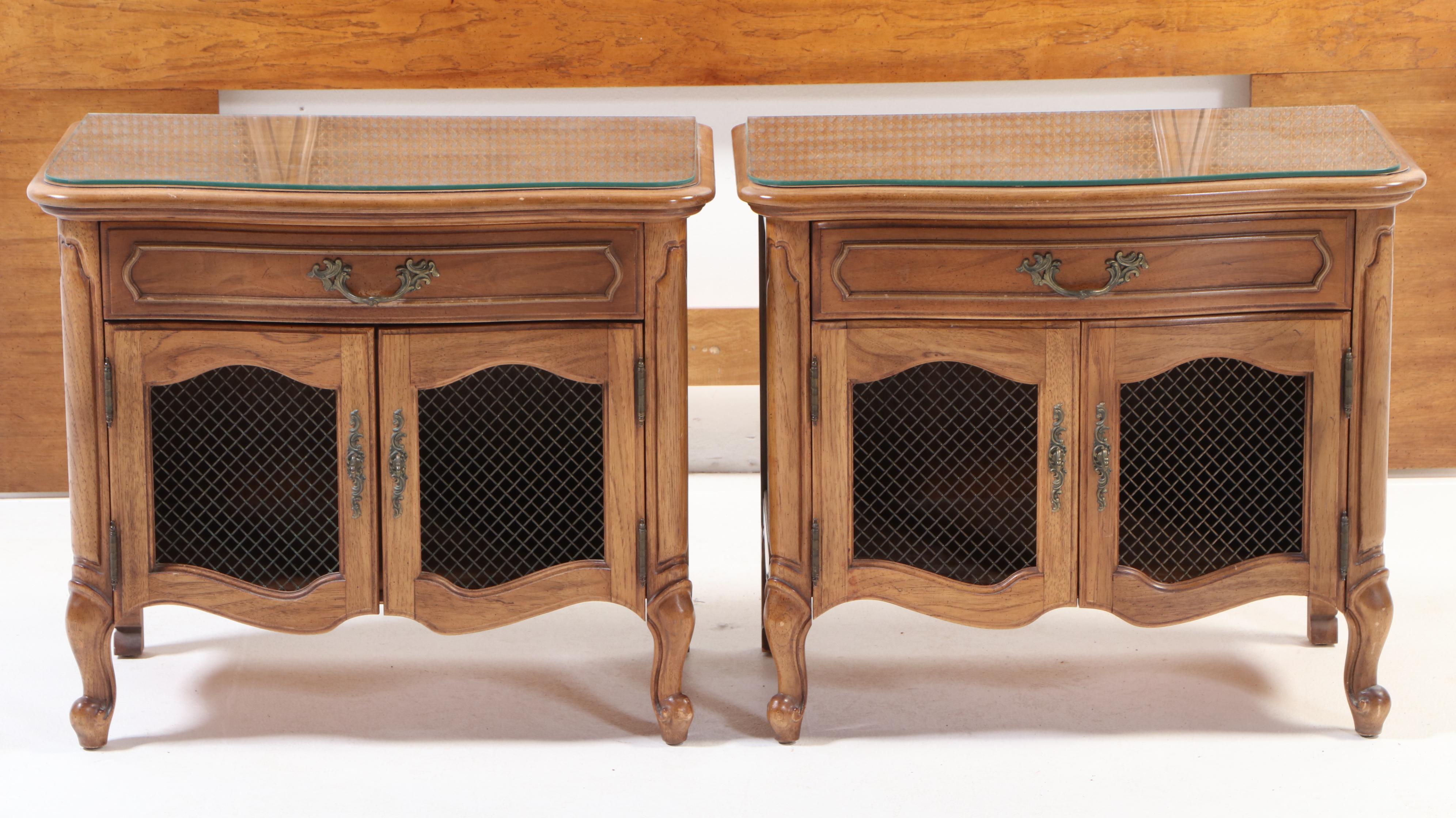 Thomasville French Provincial Style King Headboard and Nightstands