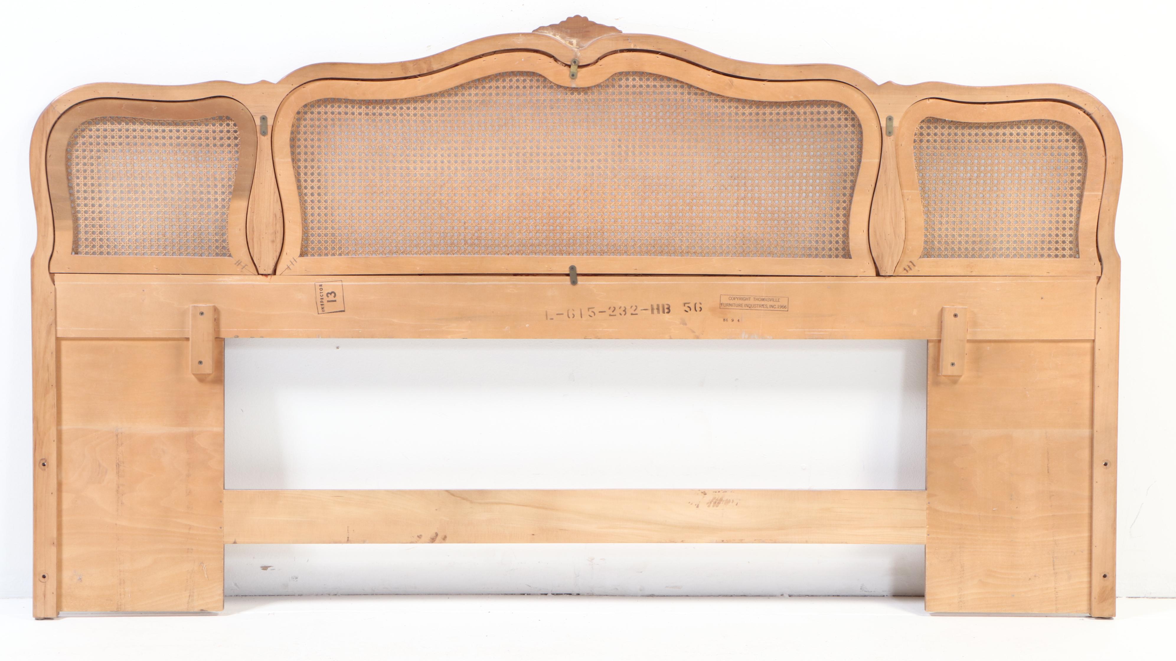 Thomasville French Provincial Style King Headboard and Nightstands