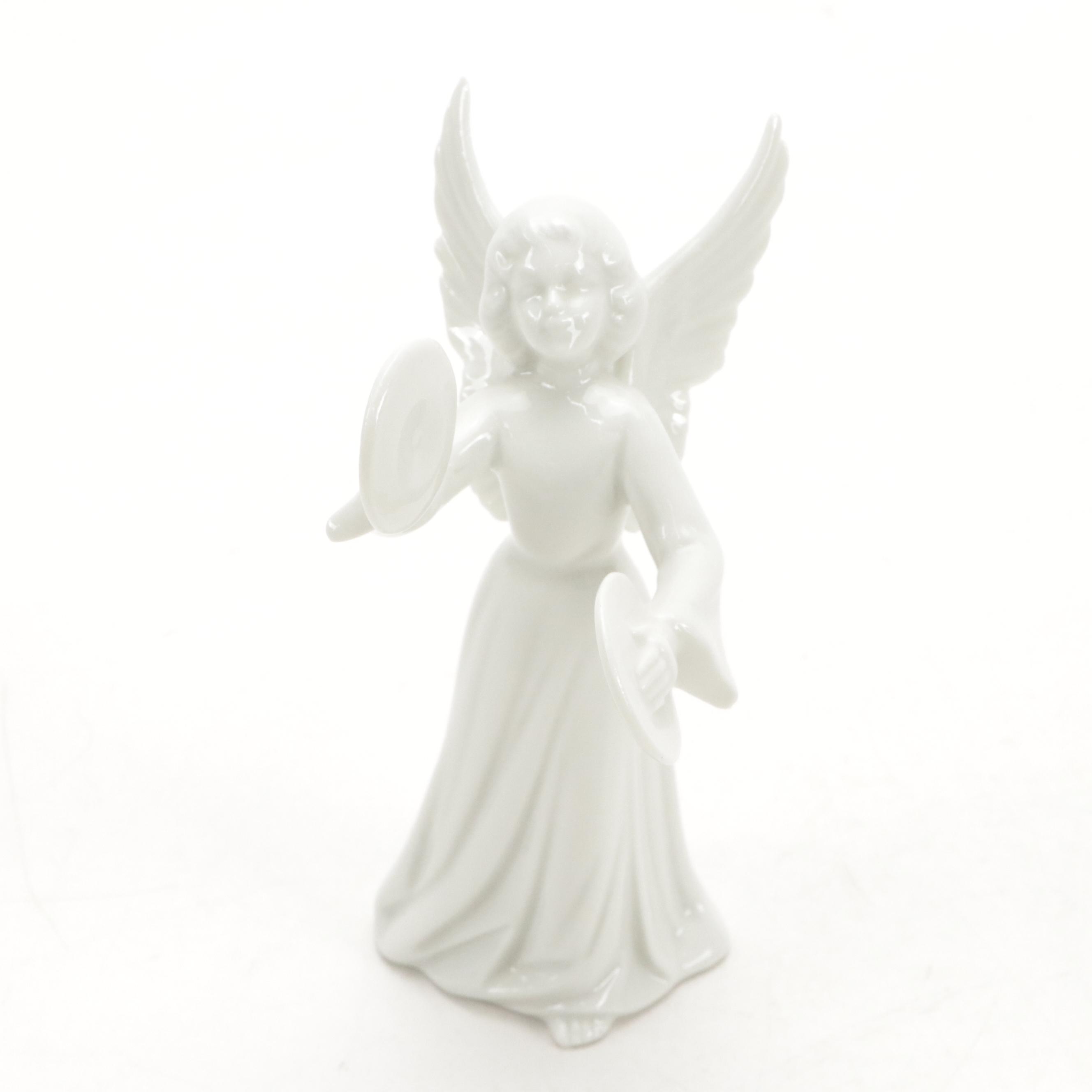 Dresden "Angel Musicians" Porcelain Figurines, Mid to Late 20th Century