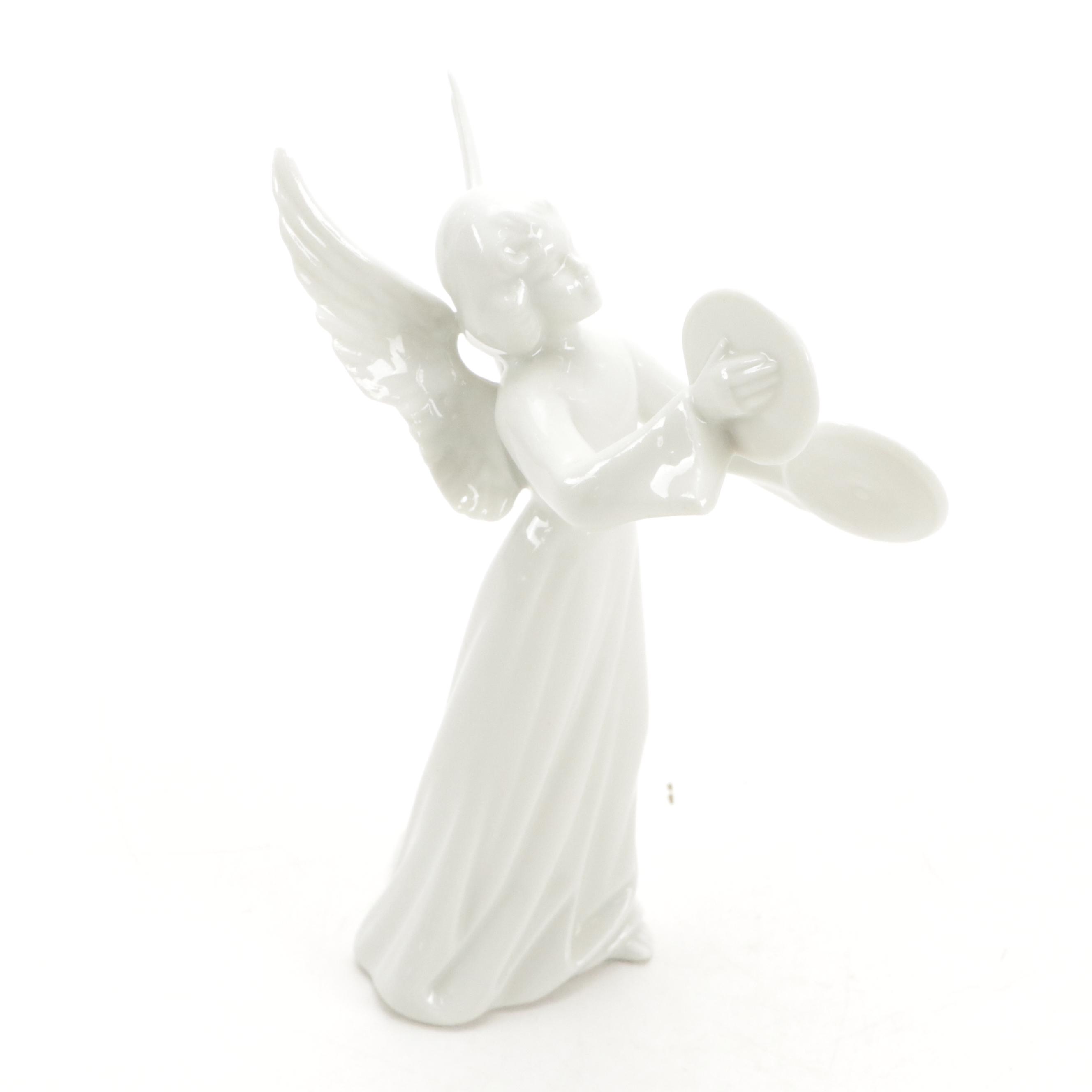 Dresden "Angel Musicians" Porcelain Figurines, Mid to Late 20th Century