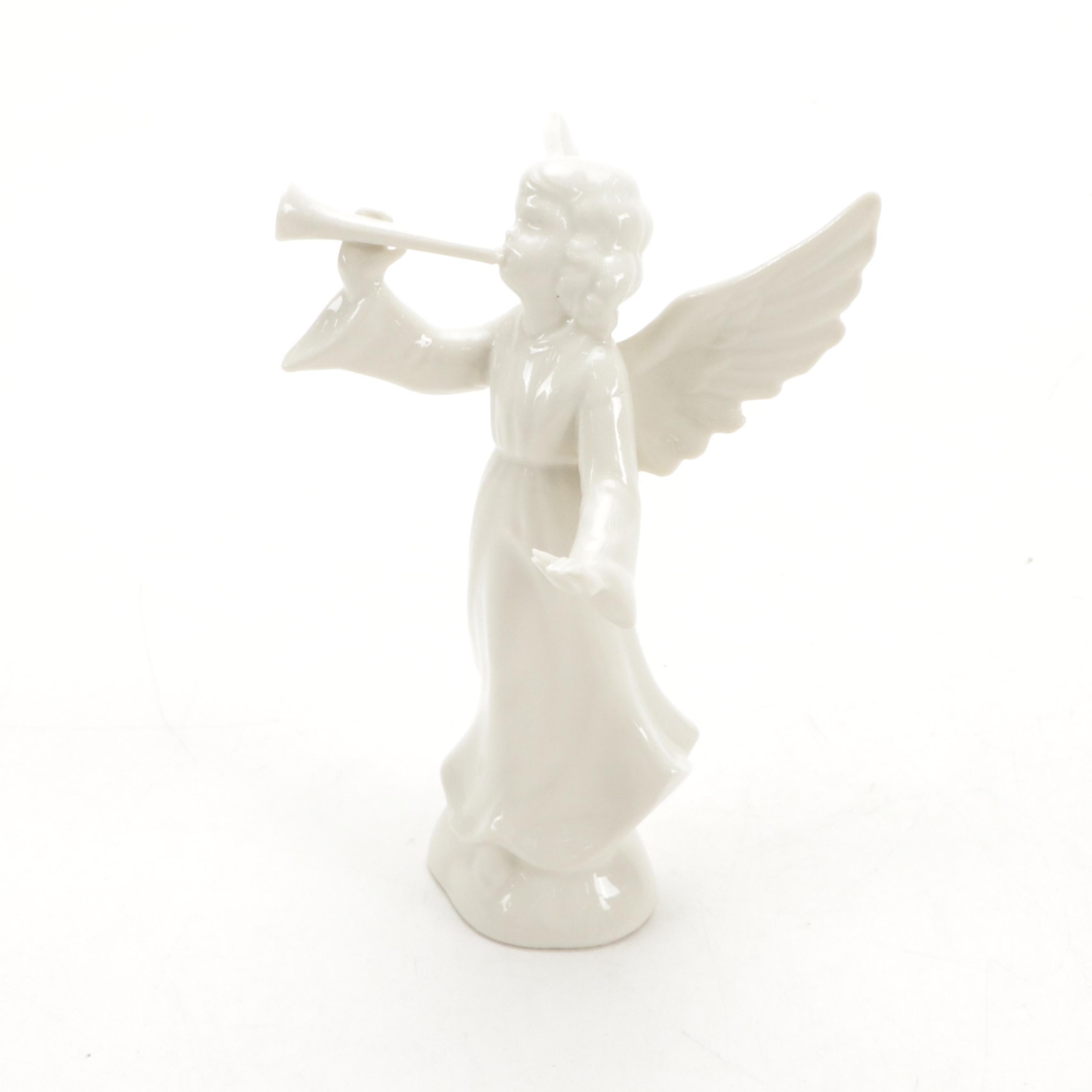 Dresden "Angel Musicians" Porcelain Figurines, Mid to Late 20th Century