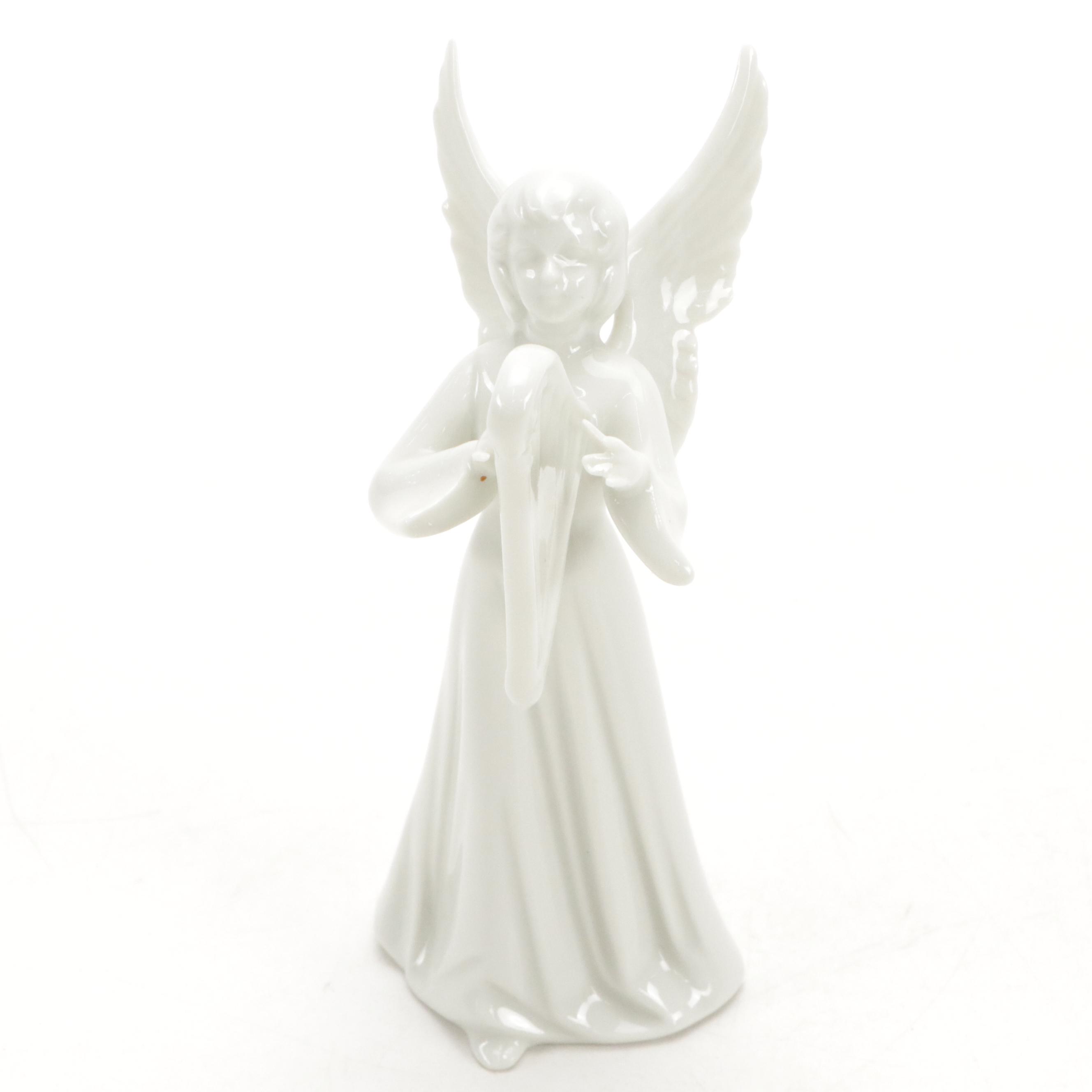 Dresden "Angel Musicians" Porcelain Figurines, Mid to Late 20th Century