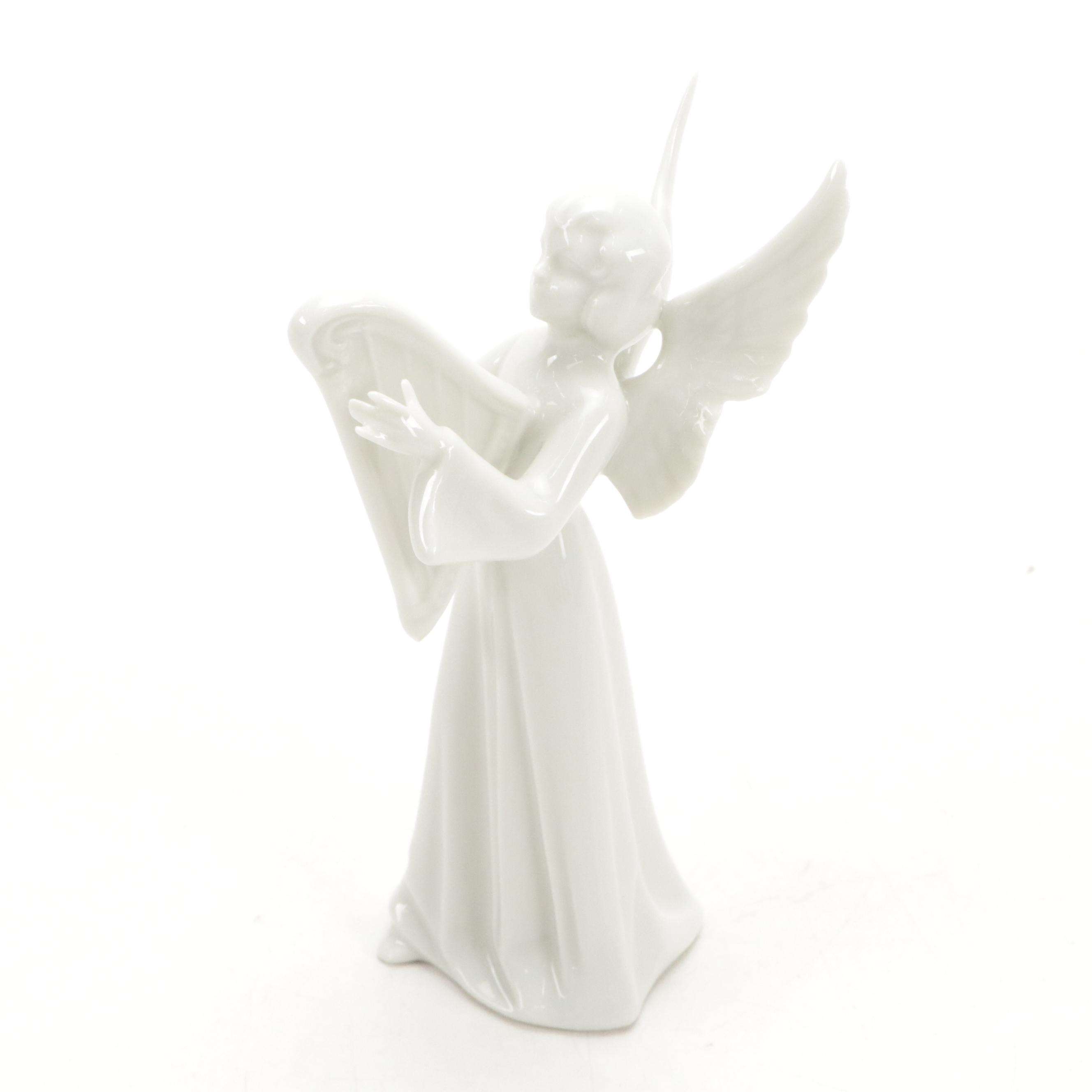 Dresden "Angel Musicians" Porcelain Figurines, Mid to Late 20th Century