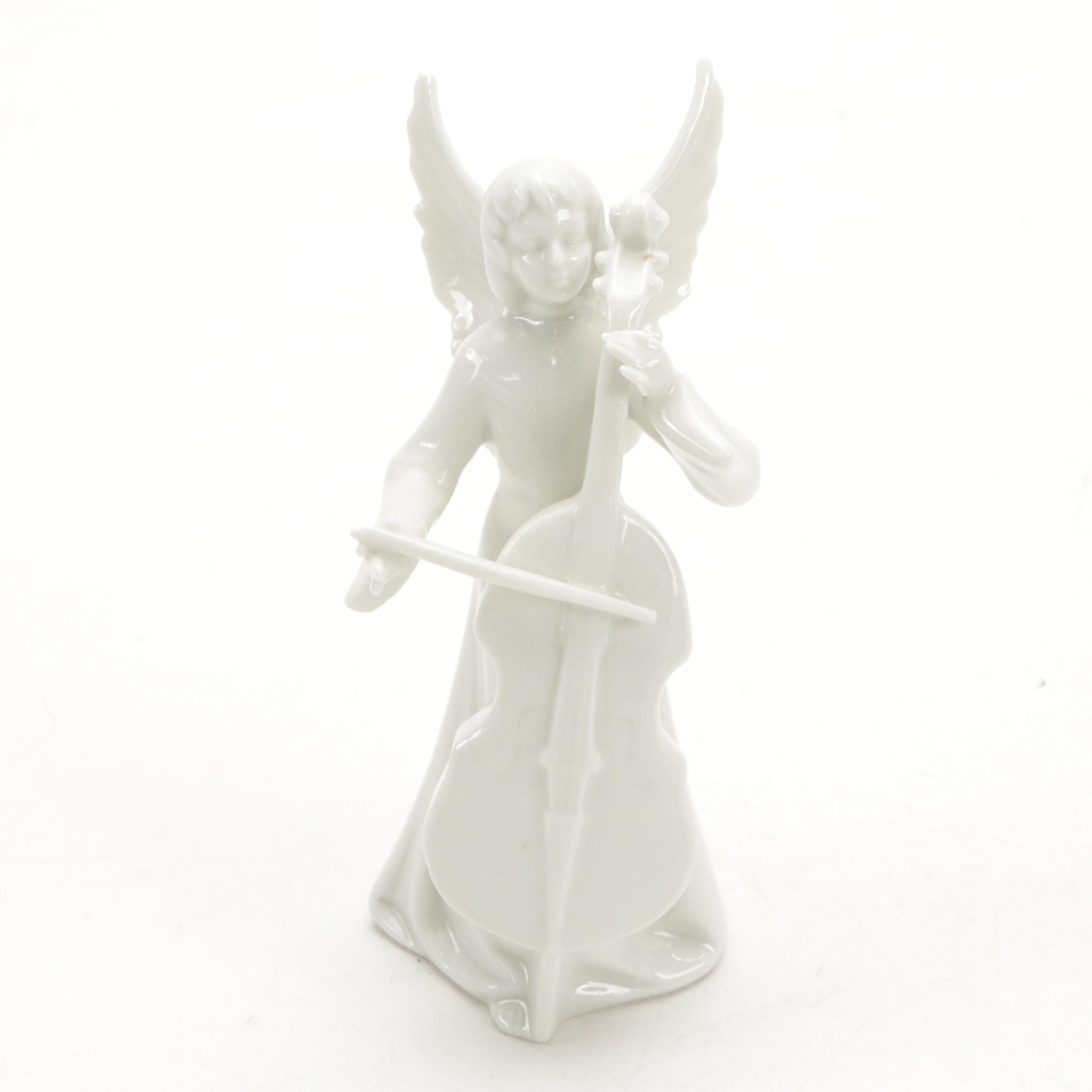 Dresden "Angel Musicians" Porcelain Figurines, Mid to Late 20th Century