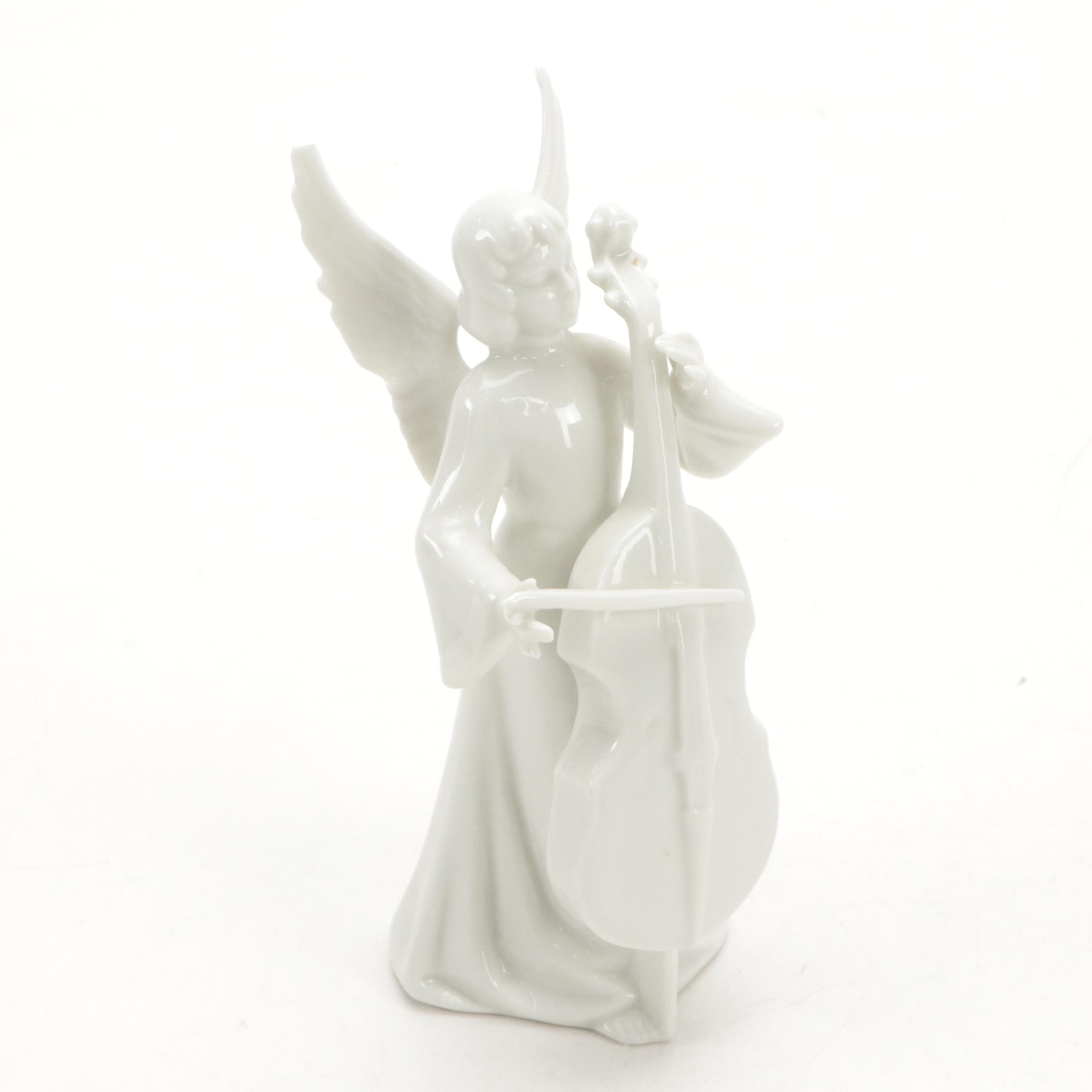 Dresden "Angel Musicians" Porcelain Figurines, Mid to Late 20th Century