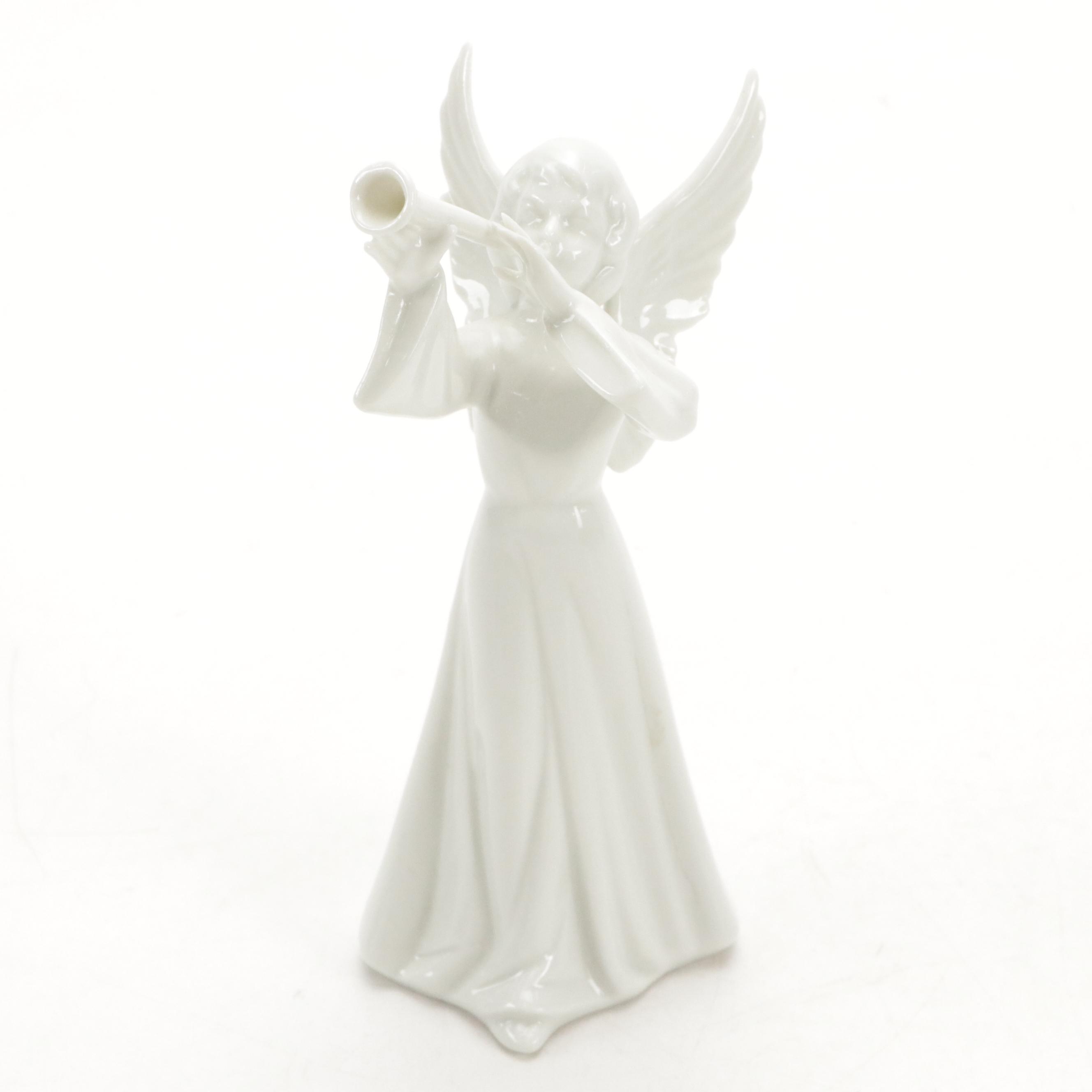 Dresden "Angel Musicians" Porcelain Figurines, Mid to Late 20th Century