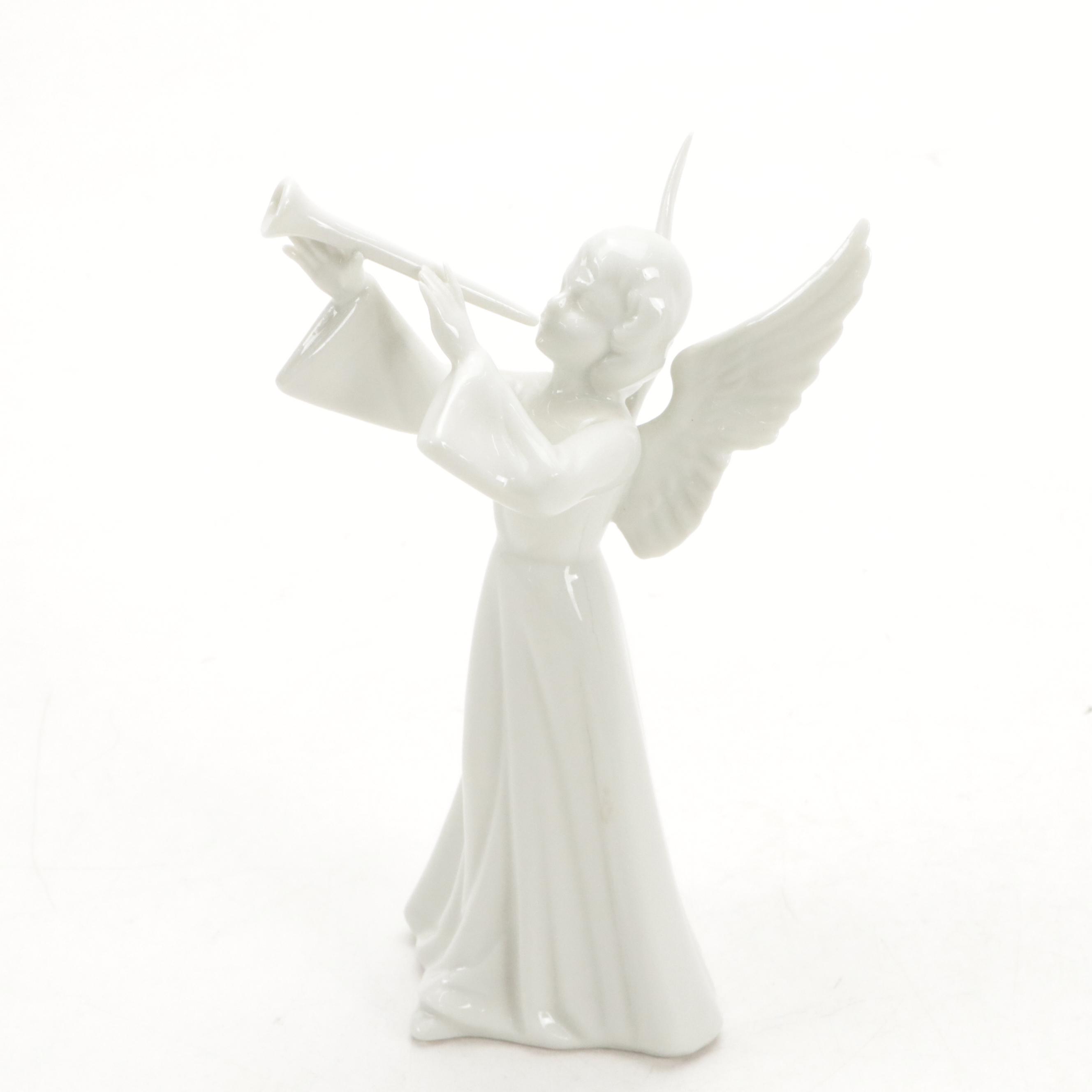Dresden "Angel Musicians" Porcelain Figurines, Mid to Late 20th Century