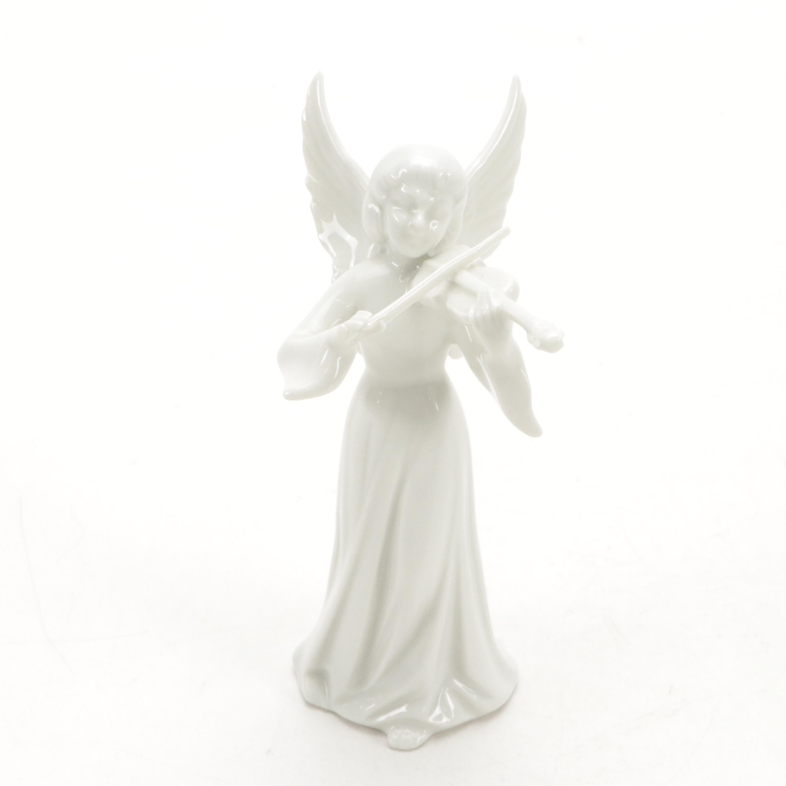 Dresden "Angel Musicians" Porcelain Figurines, Mid to Late 20th Century