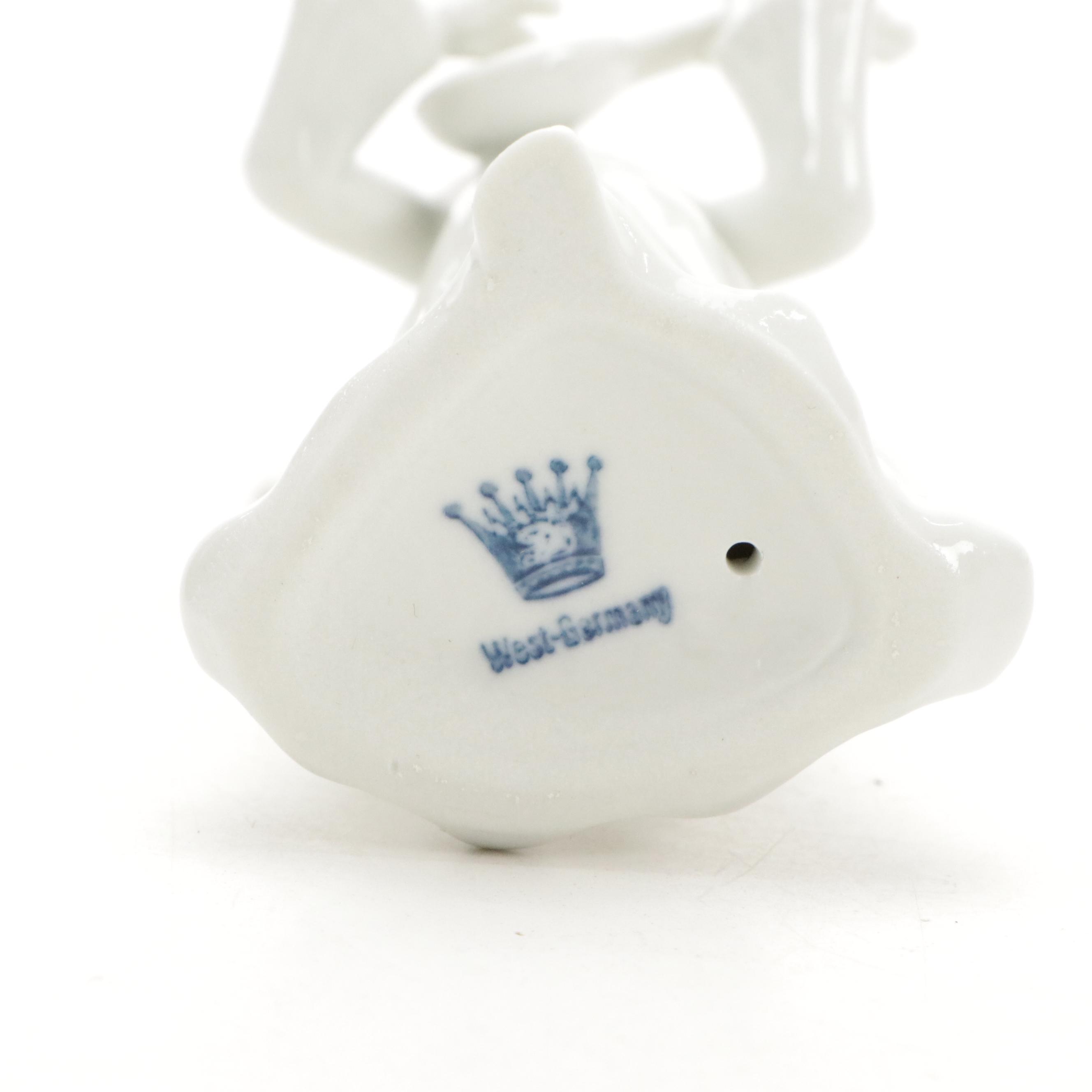 Dresden "Angel Musicians" Porcelain Figurines, Mid to Late 20th Century