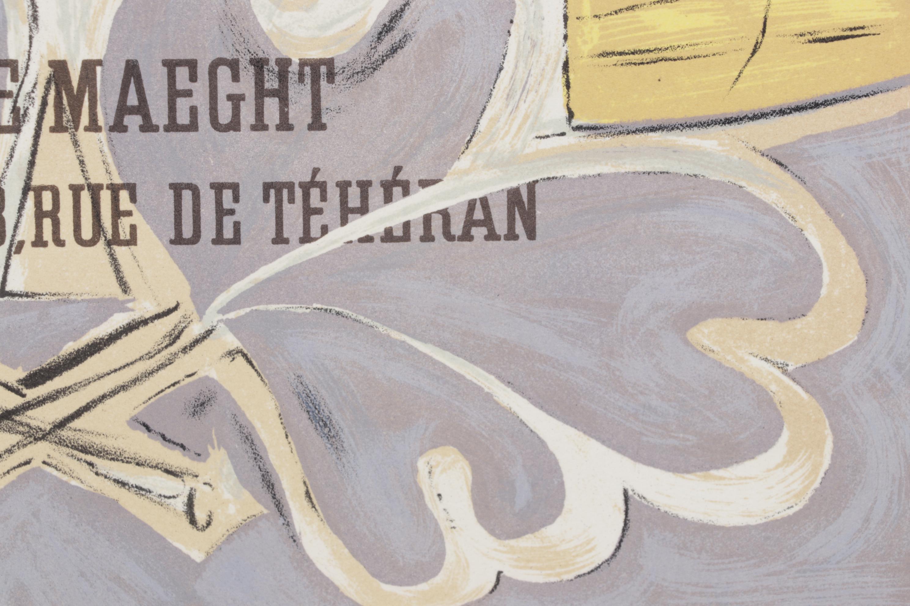 Georges Braque Galerie Maeght Lithograph Exhibition Poster For "Art in Posters"