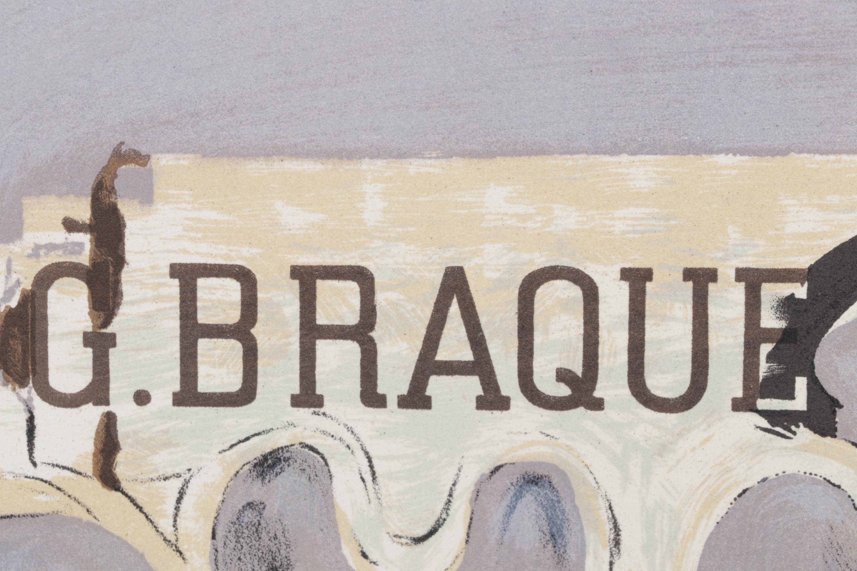 Georges Braque Galerie Maeght Lithograph Exhibition Poster For "Art in Posters"