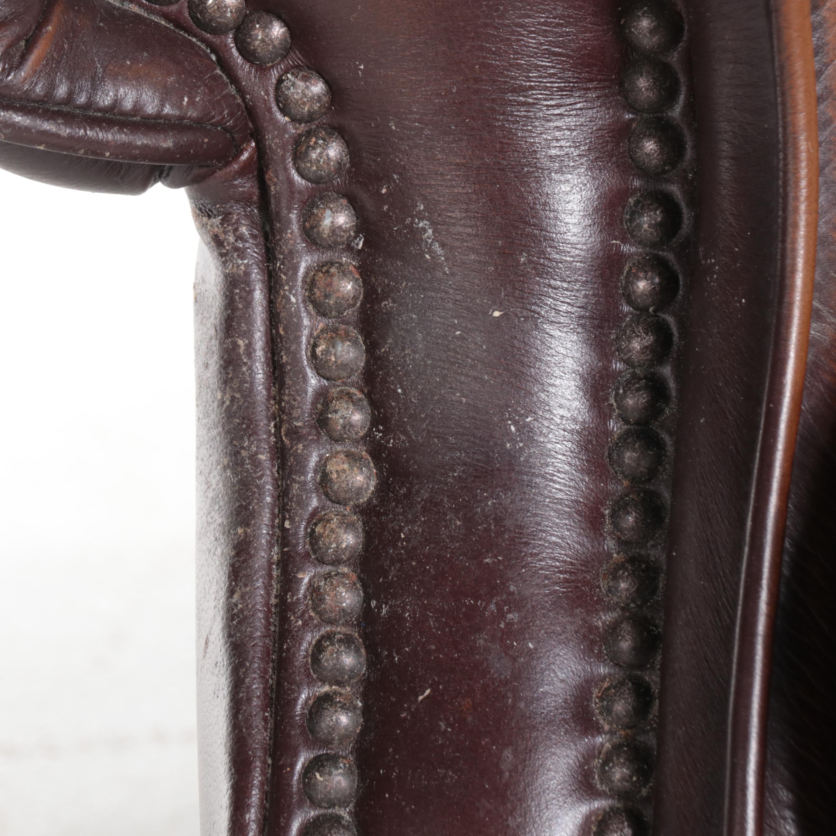 Latitudes Collection By Flexsteel Leather Armchair with Nailhead Trim