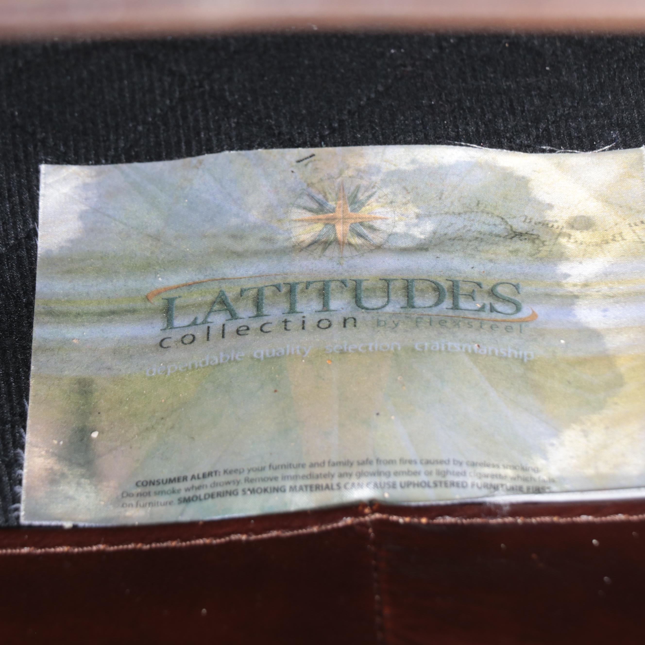 Latitudes Collection By Flexsteel Leather Armchair with Nailhead Trim