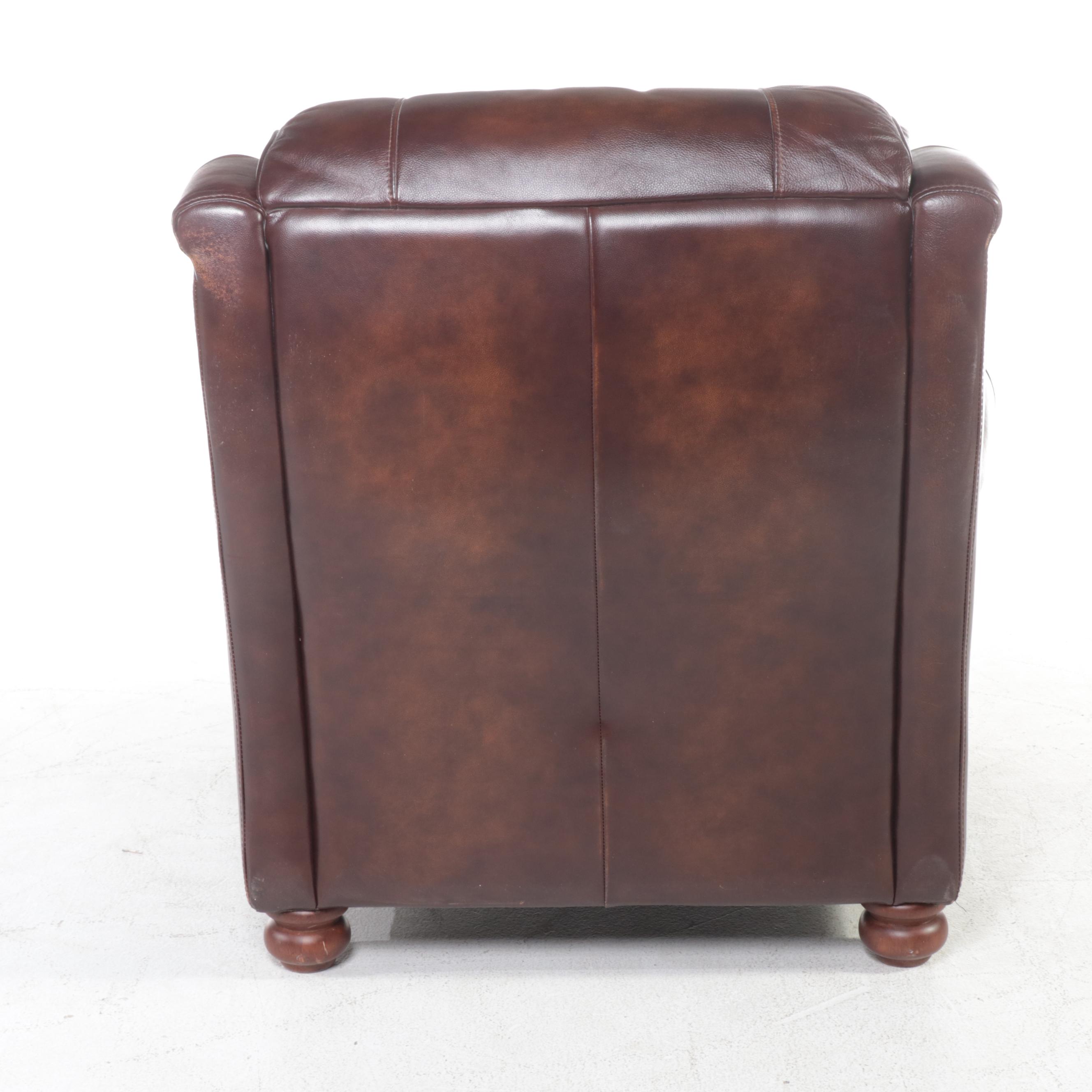 Latitudes Collection By Flexsteel Leather Armchair with Nailhead Trim