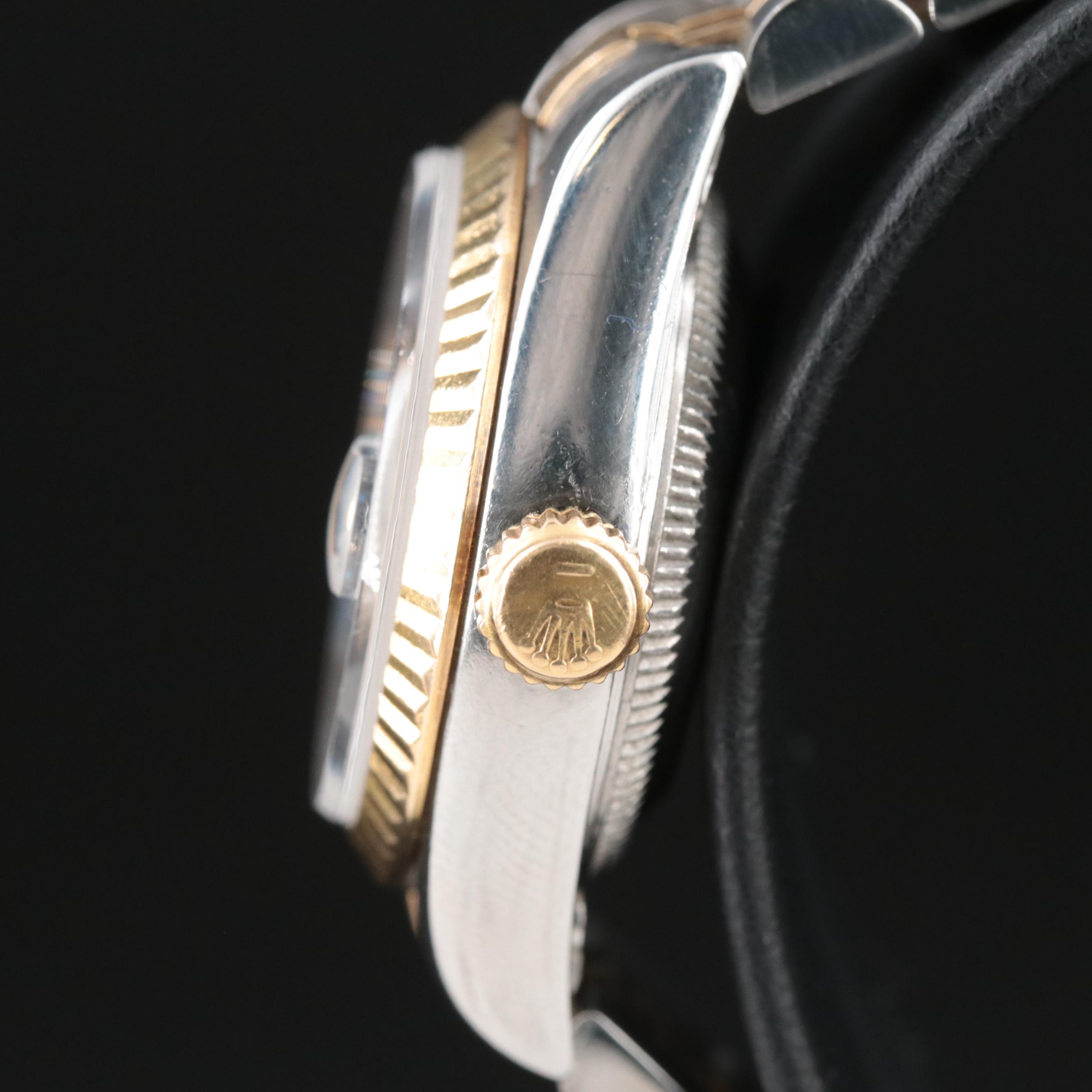 1995 Rolex Custom Diamond Dial Datejust Watch