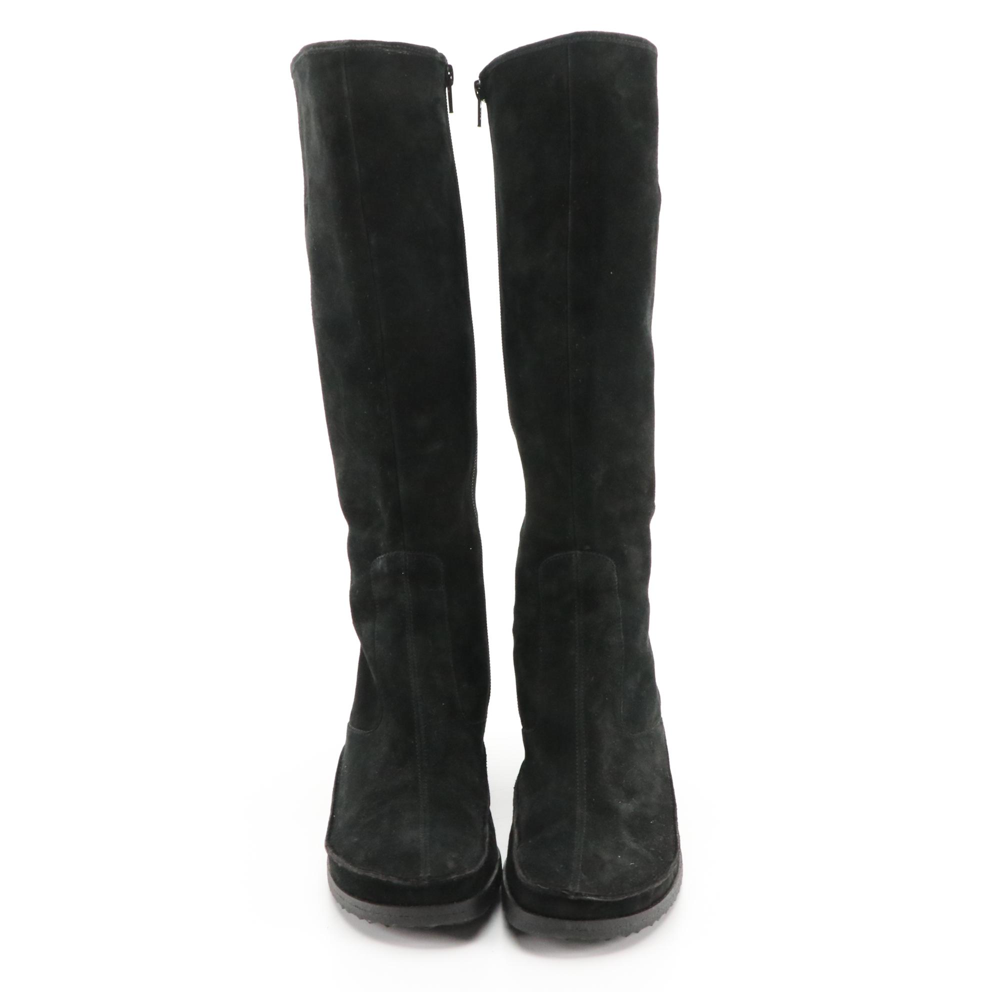 Via Spiga Wedge Boots and Aquatalia by Marvin K Slouch Booties in Suede