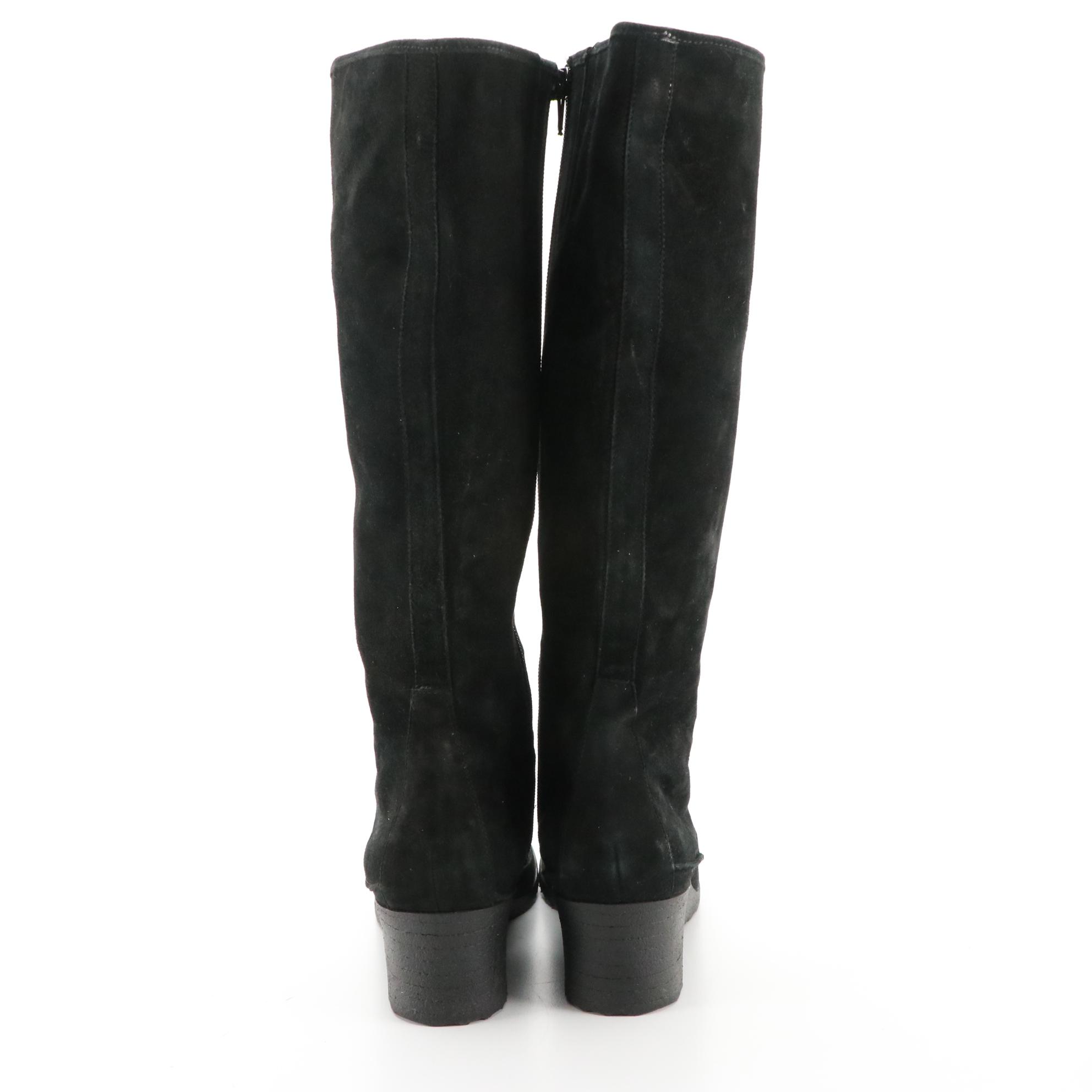 Via Spiga Wedge Boots and Aquatalia by Marvin K Slouch Booties in Suede