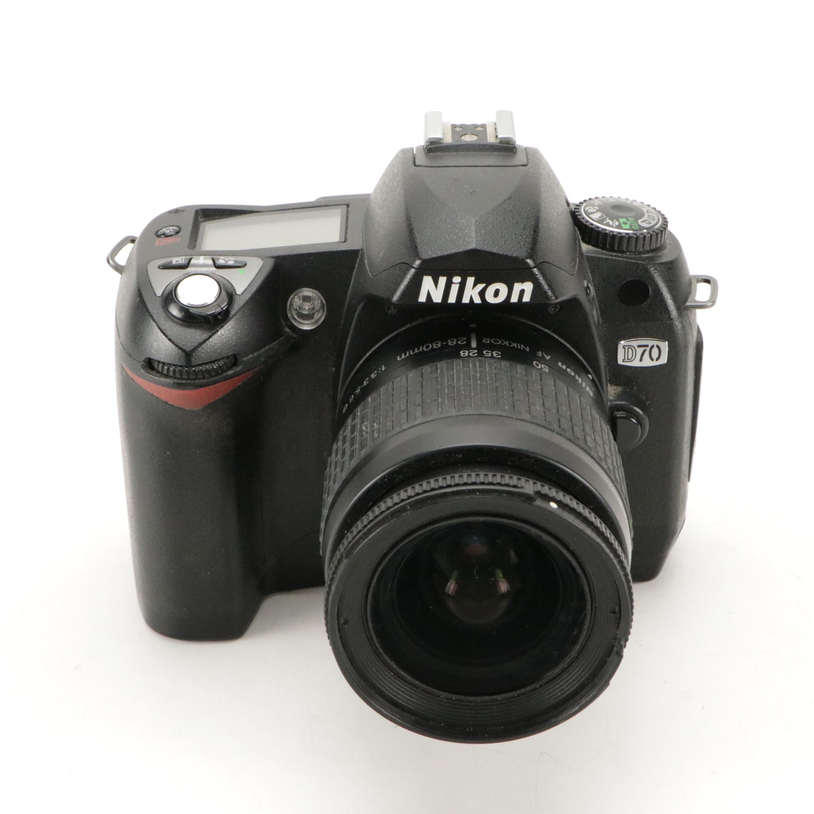 Nikon D70 DSLR Cameras with Nikon DX VR AFS Nikkor 1855mm Lens EBTH