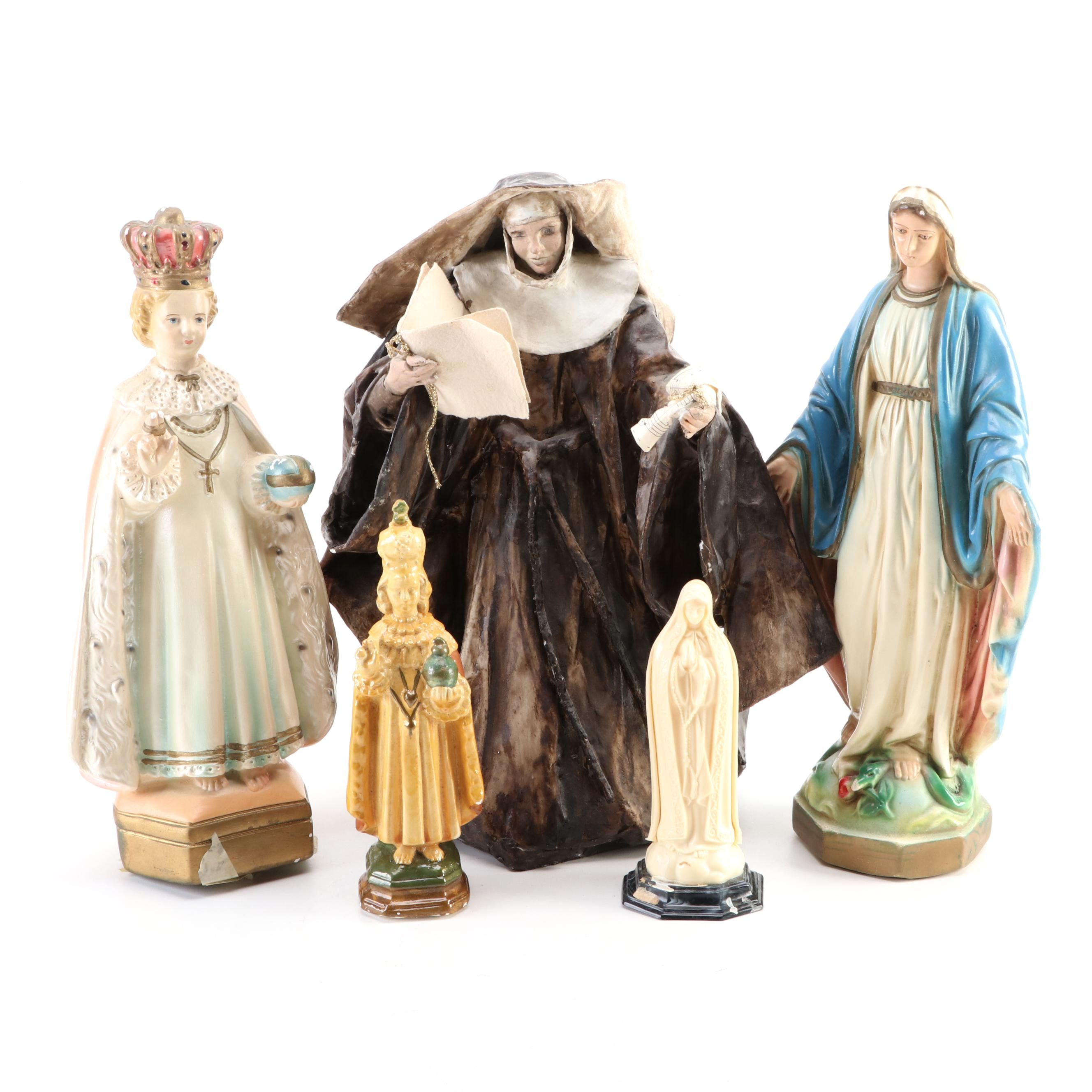 Virgin Mary Figurines, Nun Figurine, and More