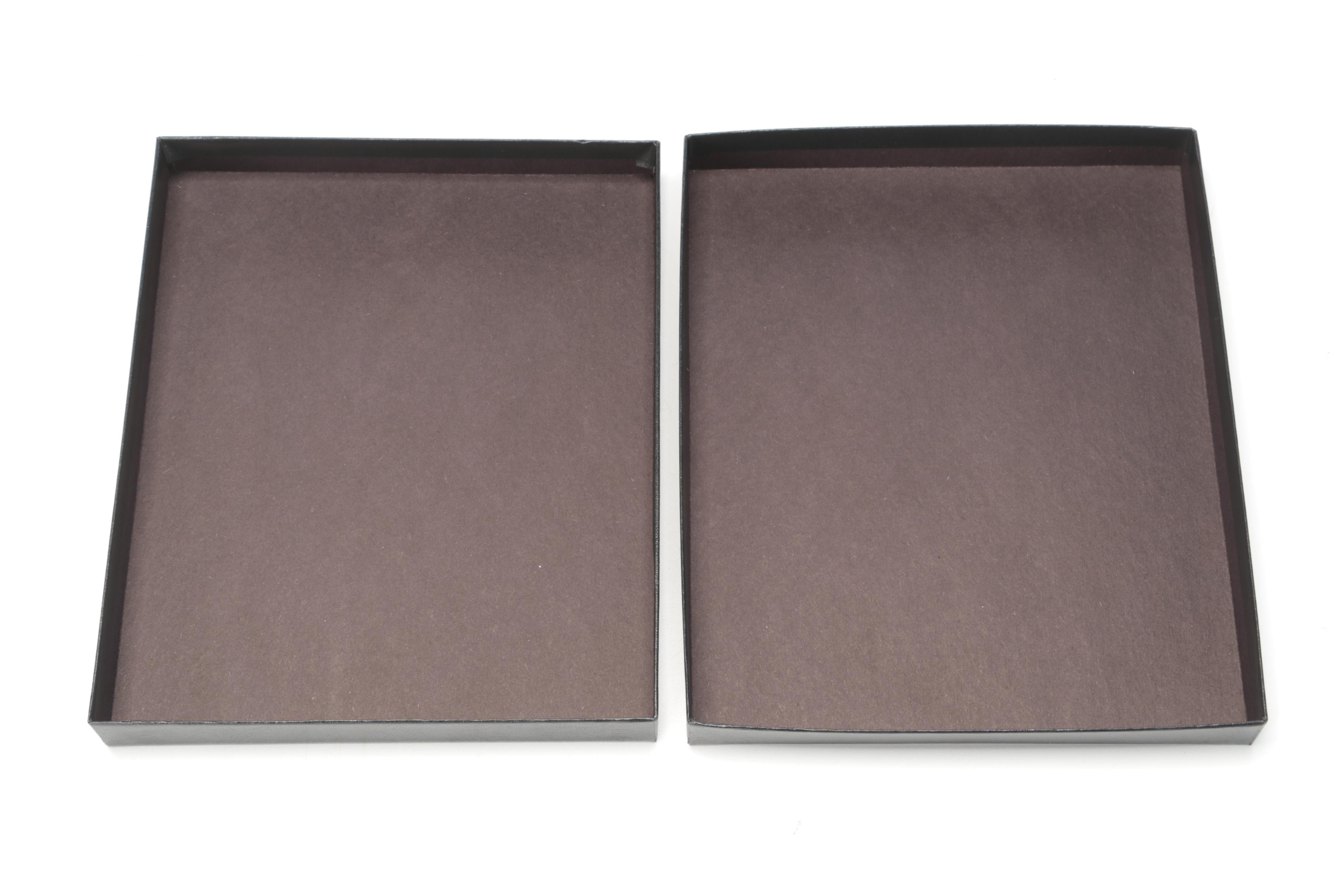 Black Embossed Cardboard Photo Boxes