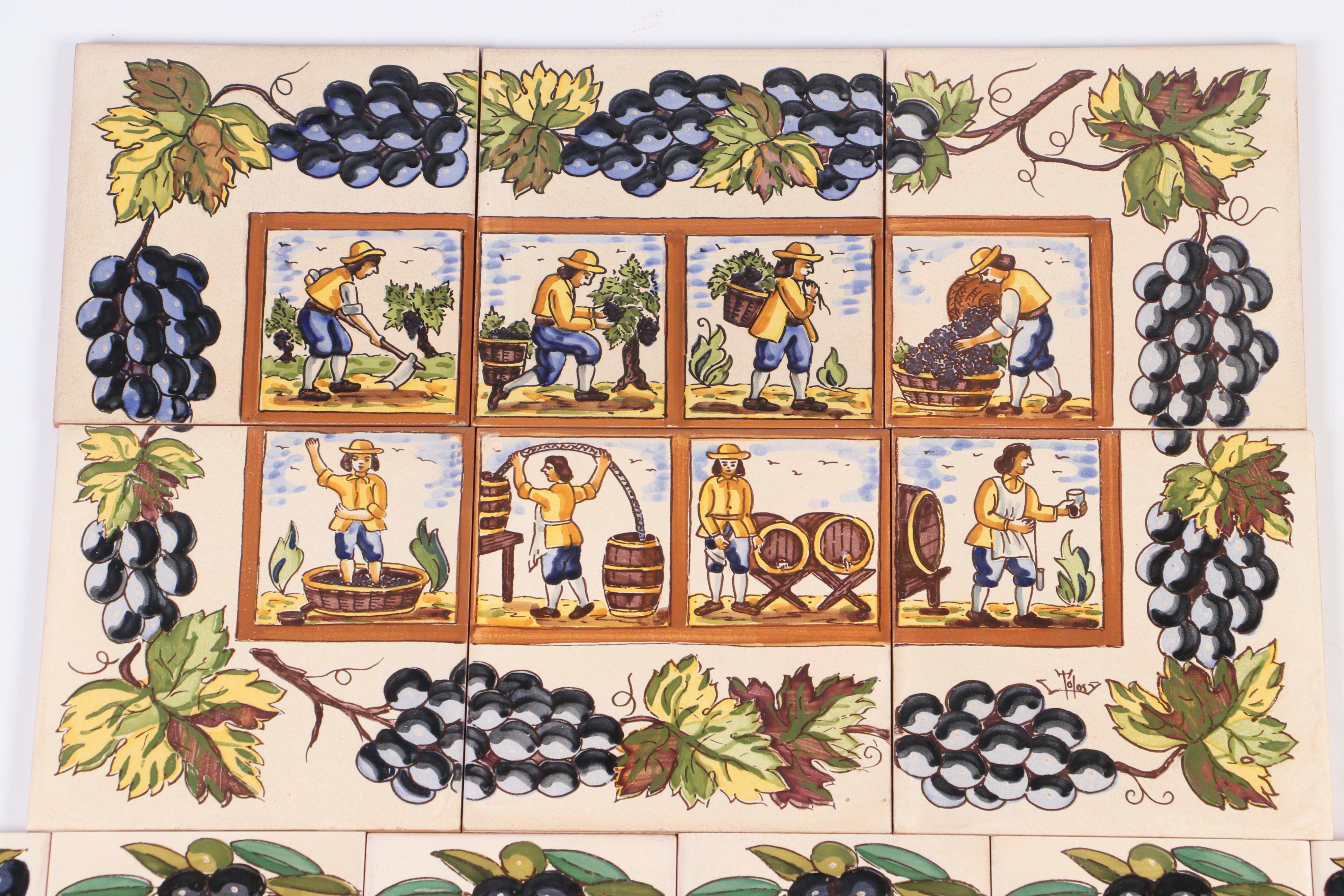 Decorative Spanish Tile Backsplash