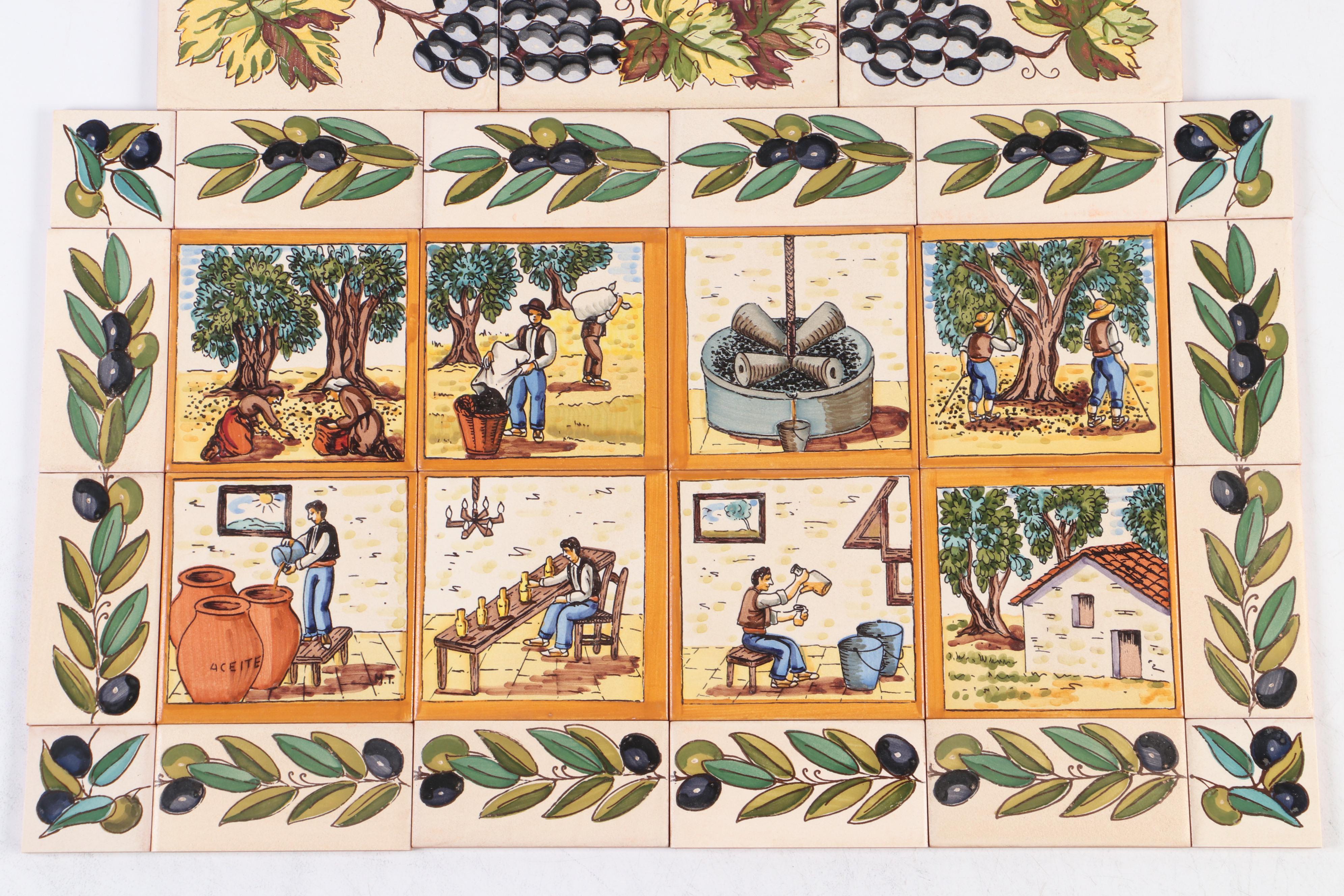 Decorative Spanish Tile Backsplash