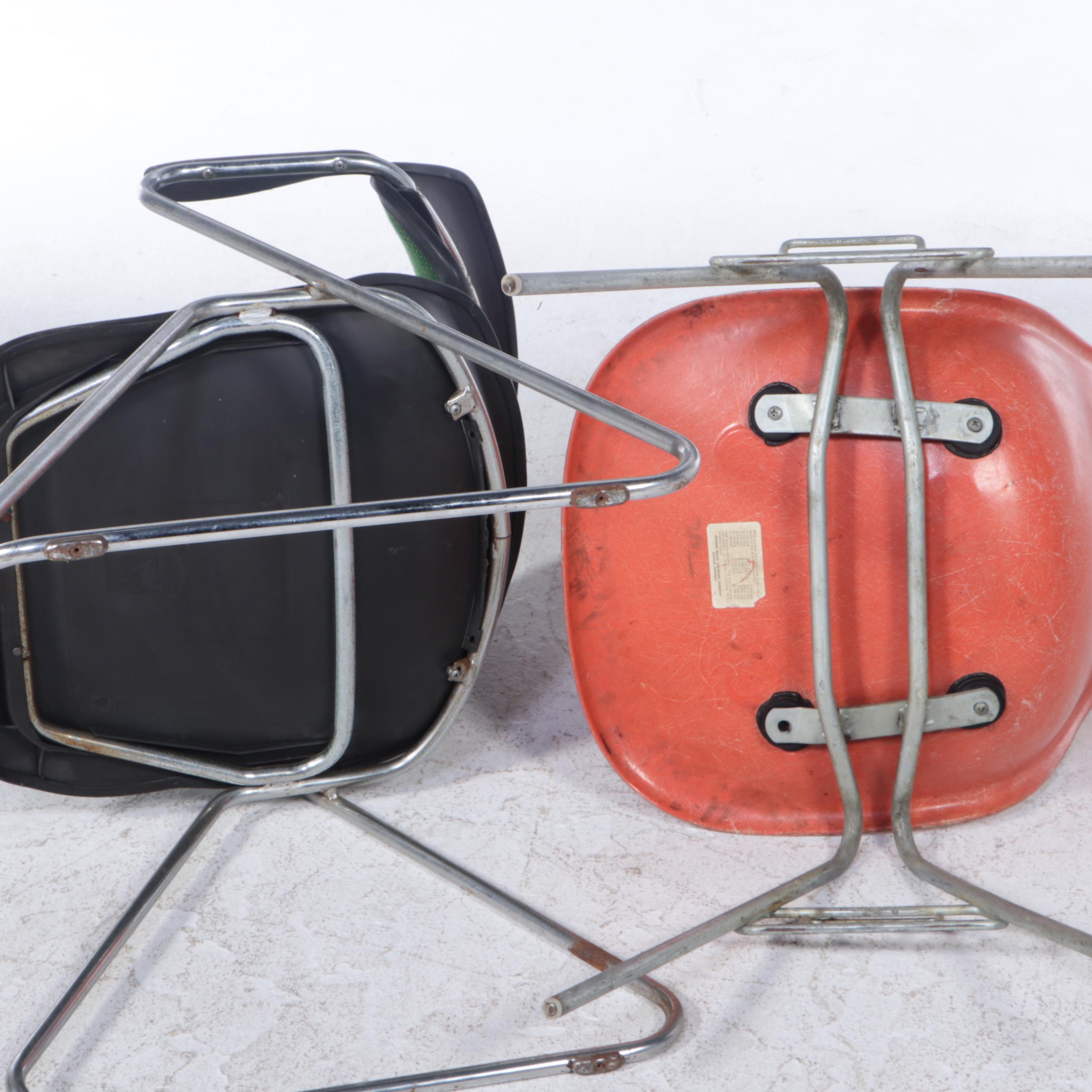 Herman Miller with Mid Century Modern Stacking and Other Chairs