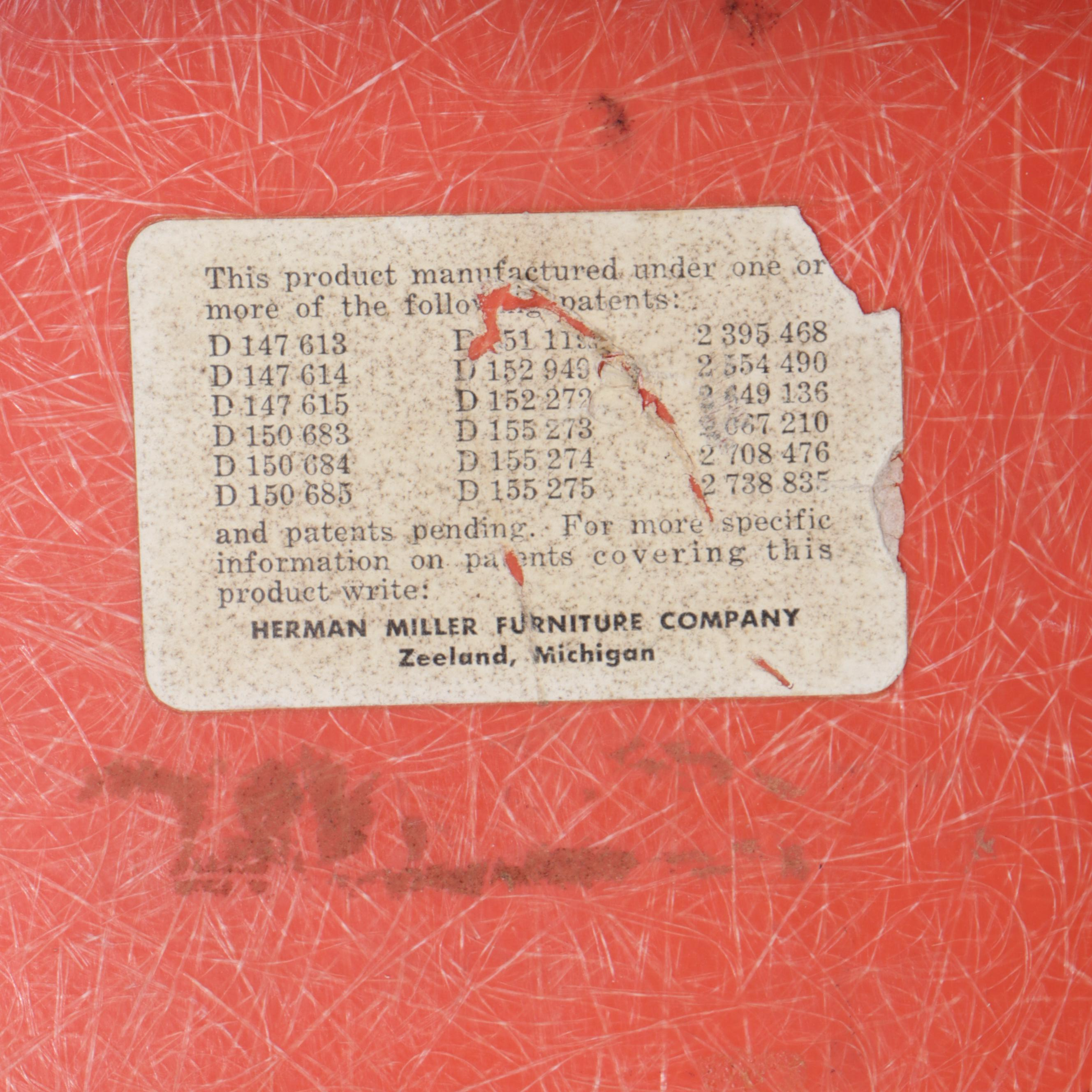 Herman Miller with Mid Century Modern Stacking and Other Chairs