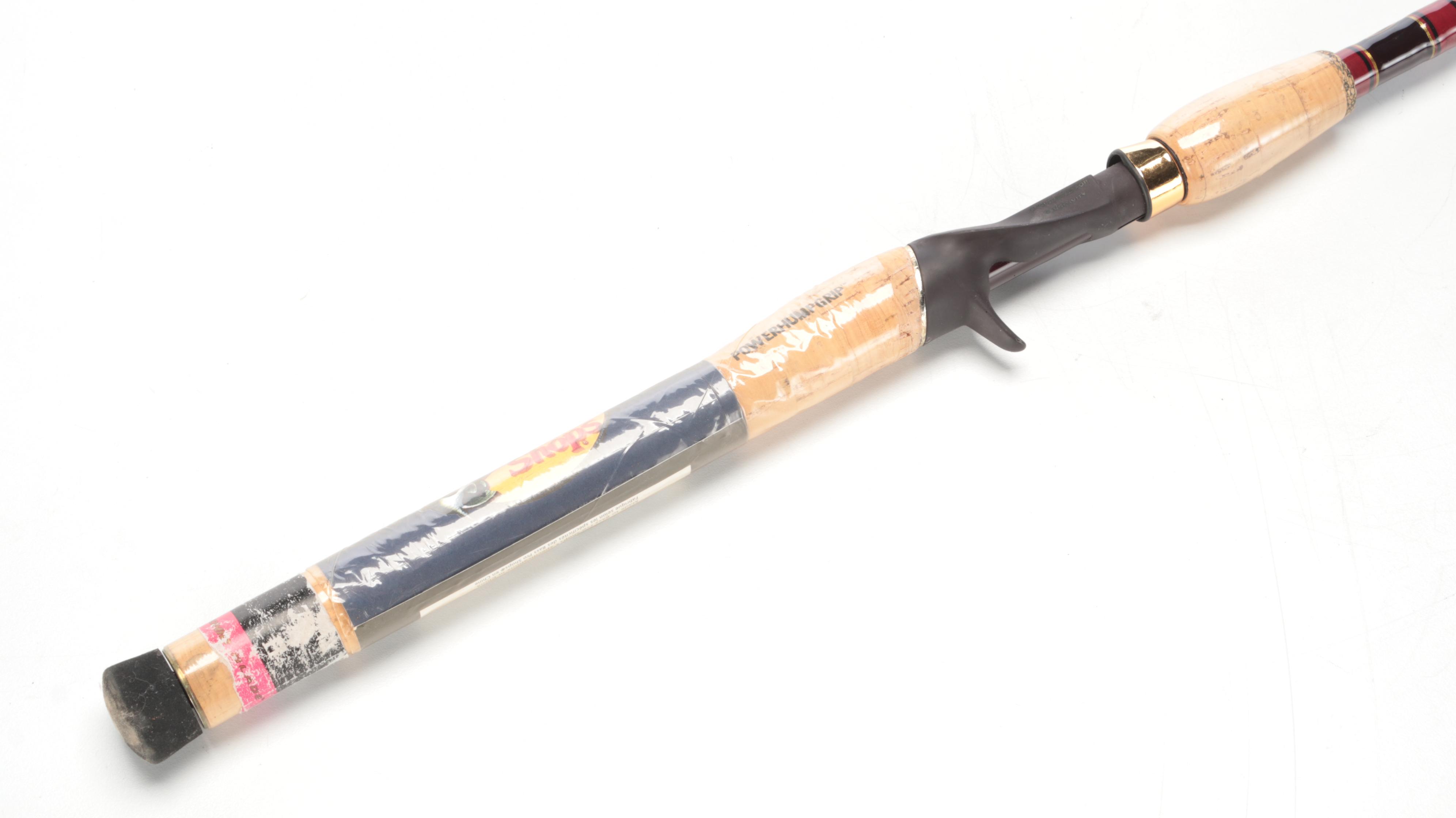 Wooden Handled and Other Fishing Rods, Mid to Late 20th Century