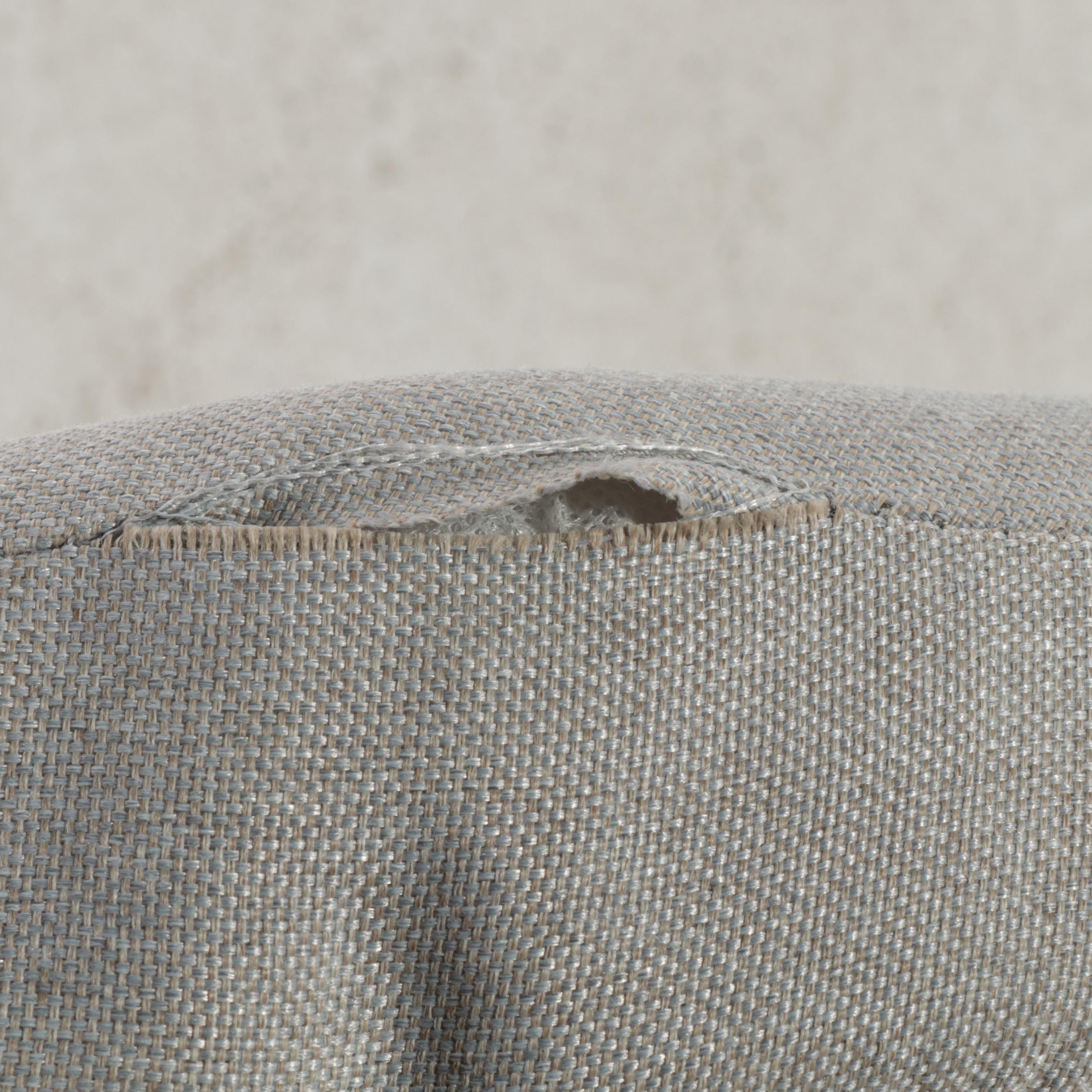 Painted Wicker Egg Shaped Chair