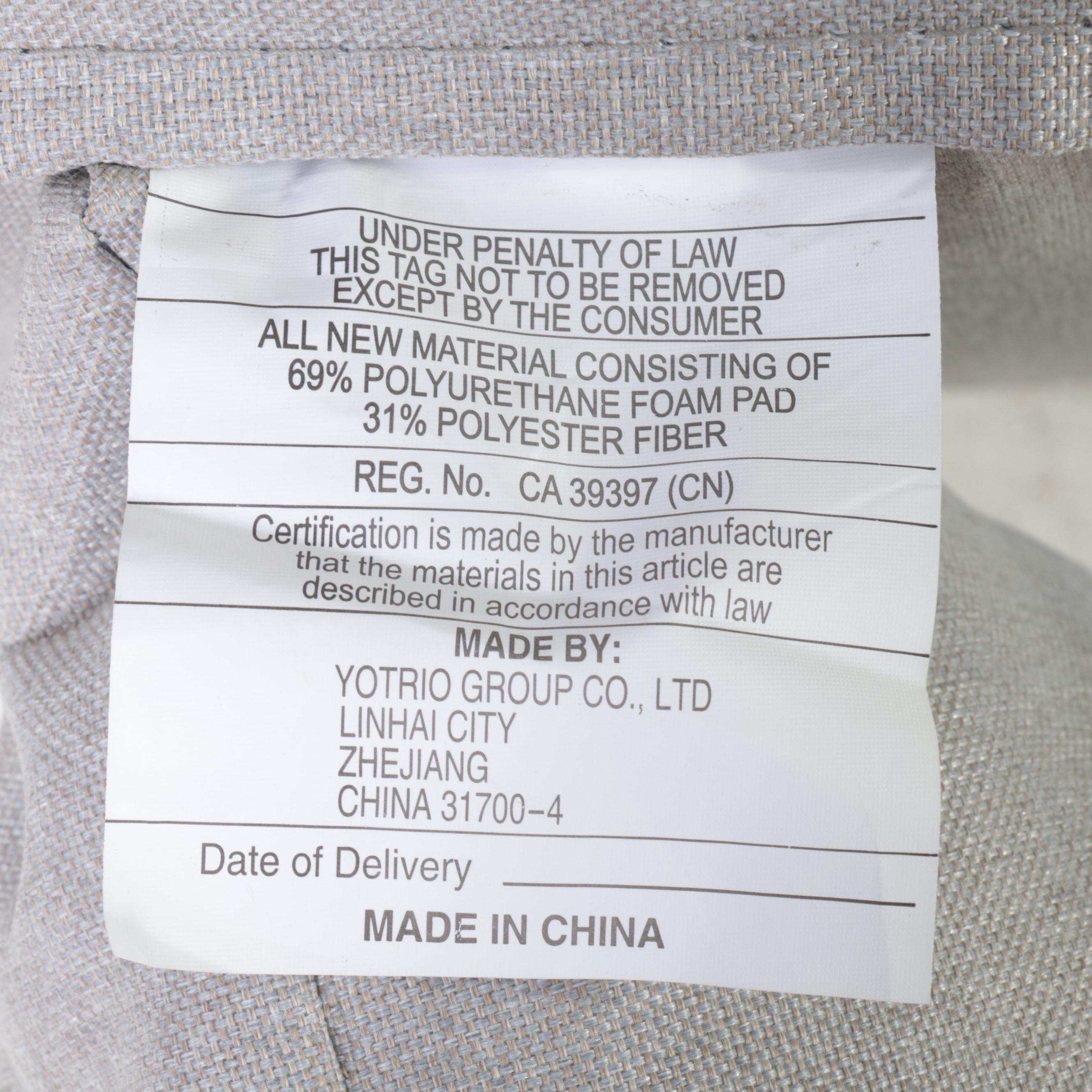 Painted Wicker Egg Shaped Chair