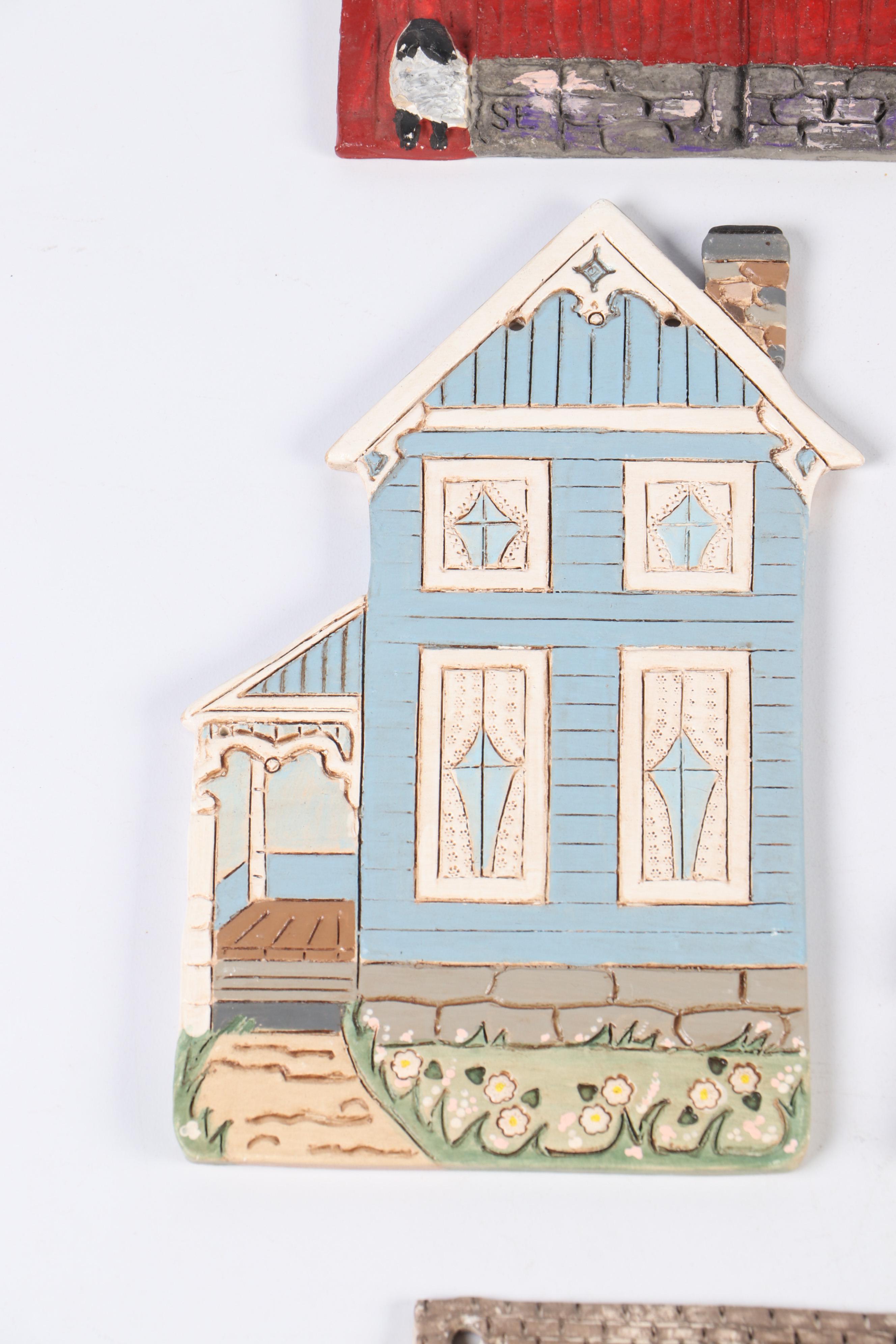 Shepard Eberly "Country Lane", "Victorian Way" More Ceramic House Facades