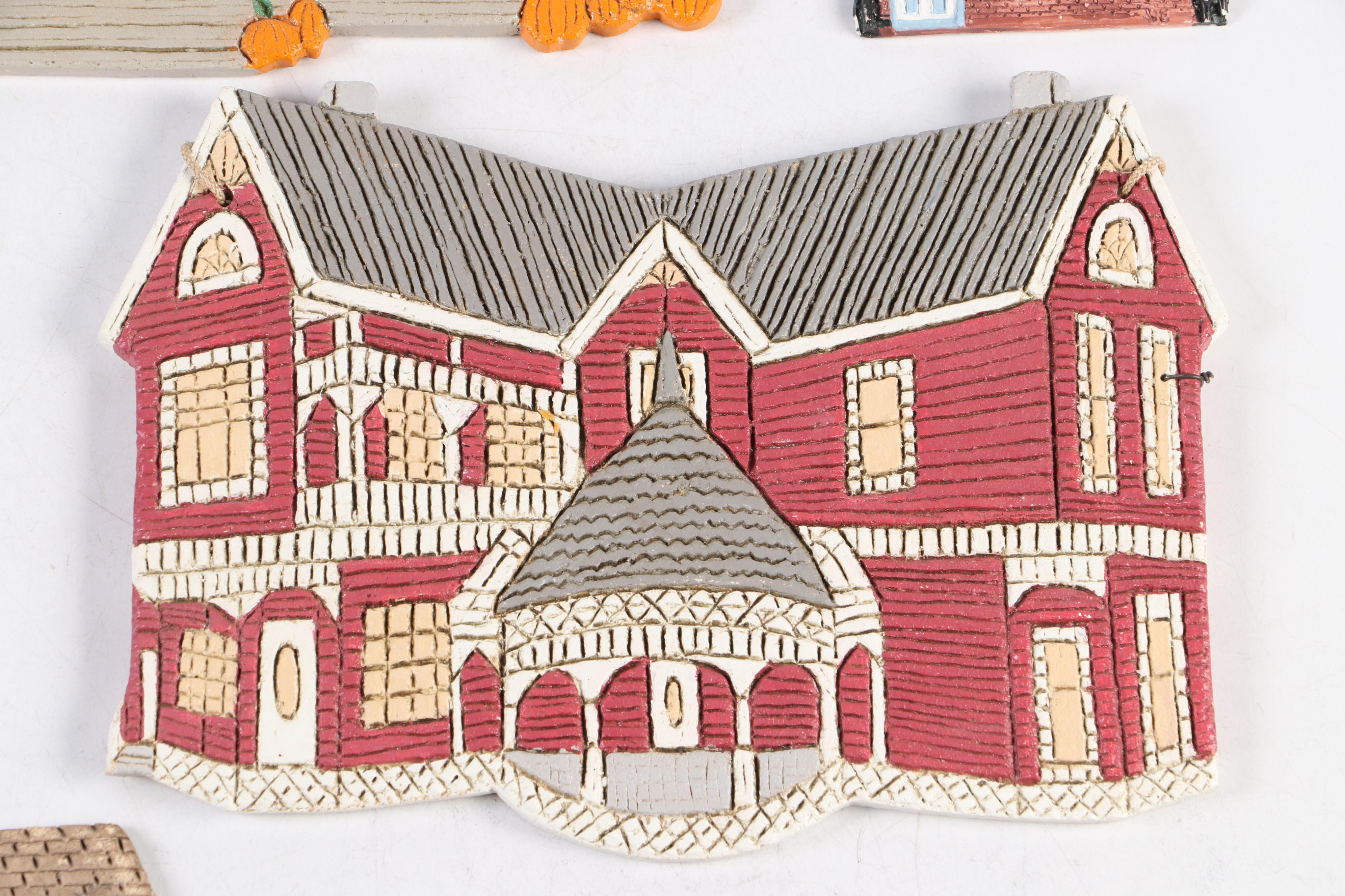 Shepard Eberly "Country Lane", "Victorian Way" More Ceramic House Facades